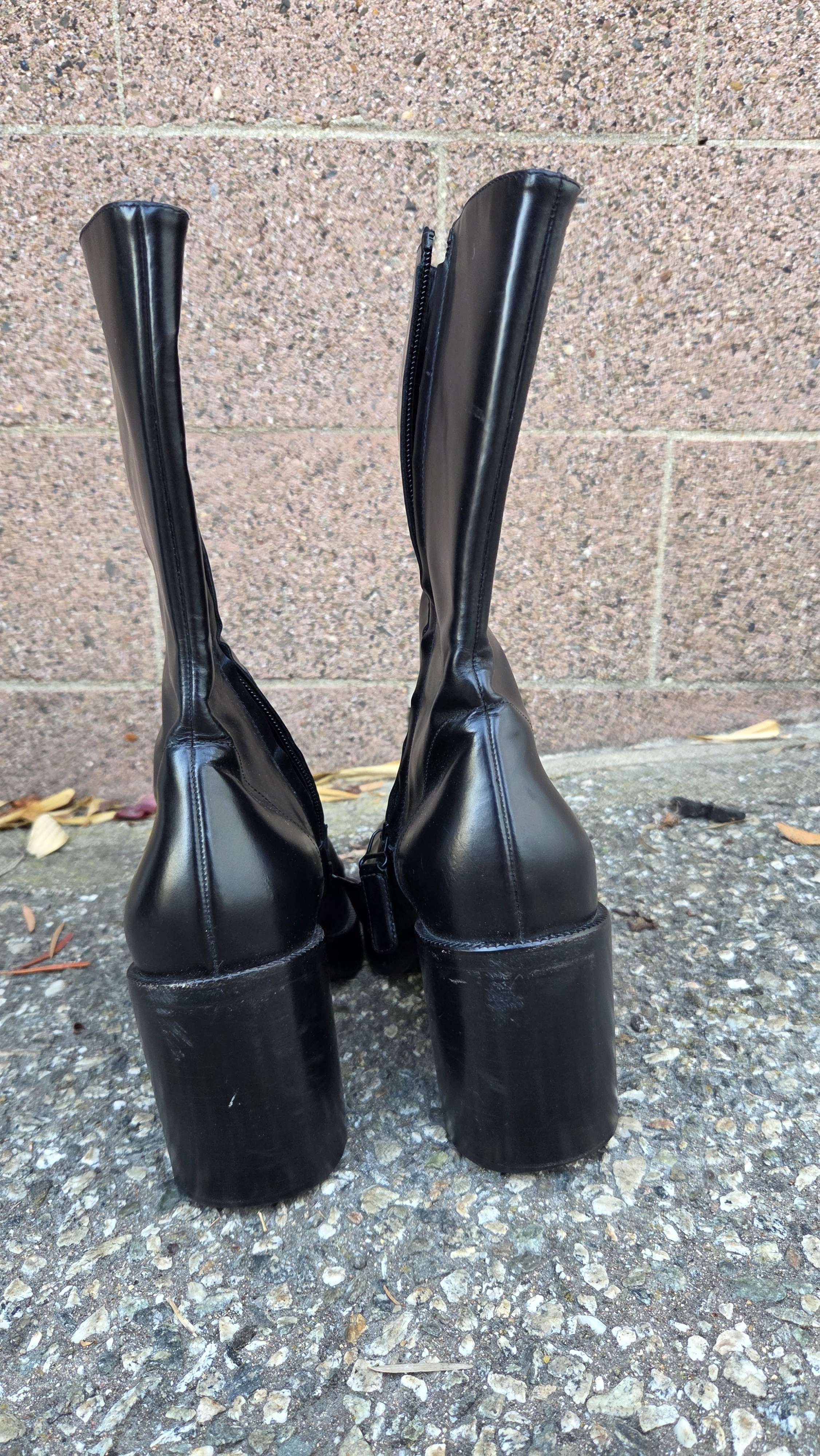 Balenciaga Black mid calf boots Balenciaga heels Size US 6.5 / EU 39-40 - 5 Thumbnail