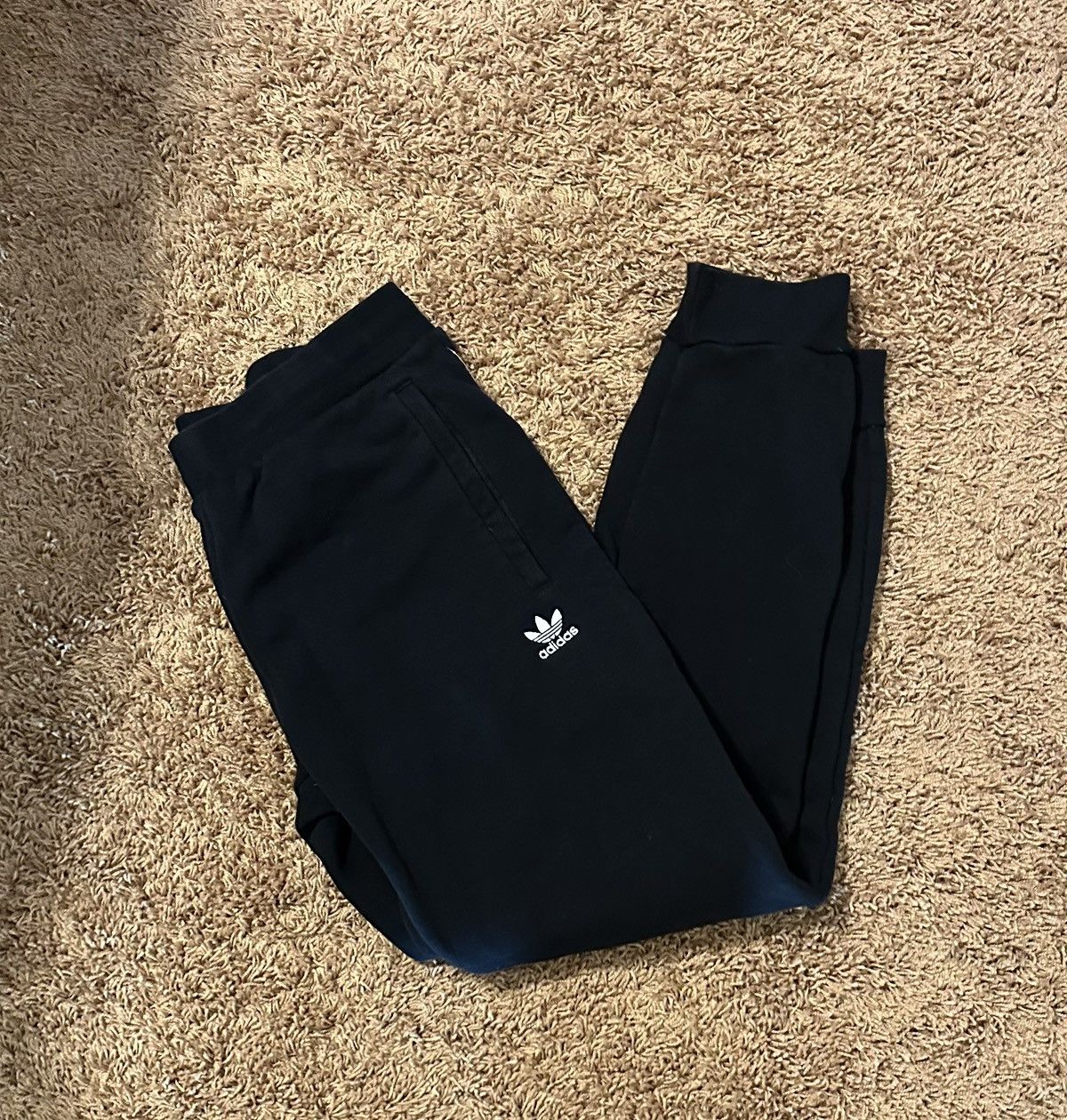 Adidas adidas embroidered trefoil black sweatpants size L Large Size US 33 - 1 Thumbnail