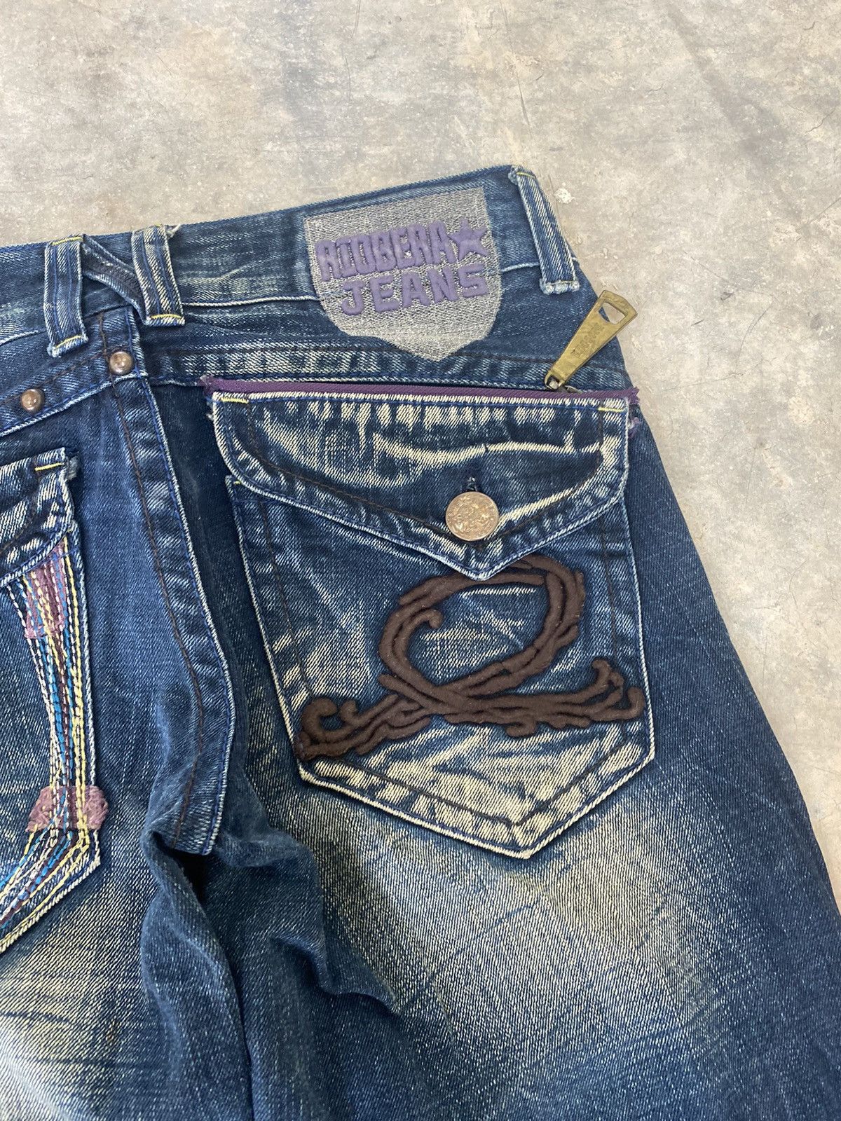 Hysteric Glamour Sick☠️ Riobera Jeans Flare Mud Wash Punk Grunge Lgb Size US 31 - 14 Thumbnail
