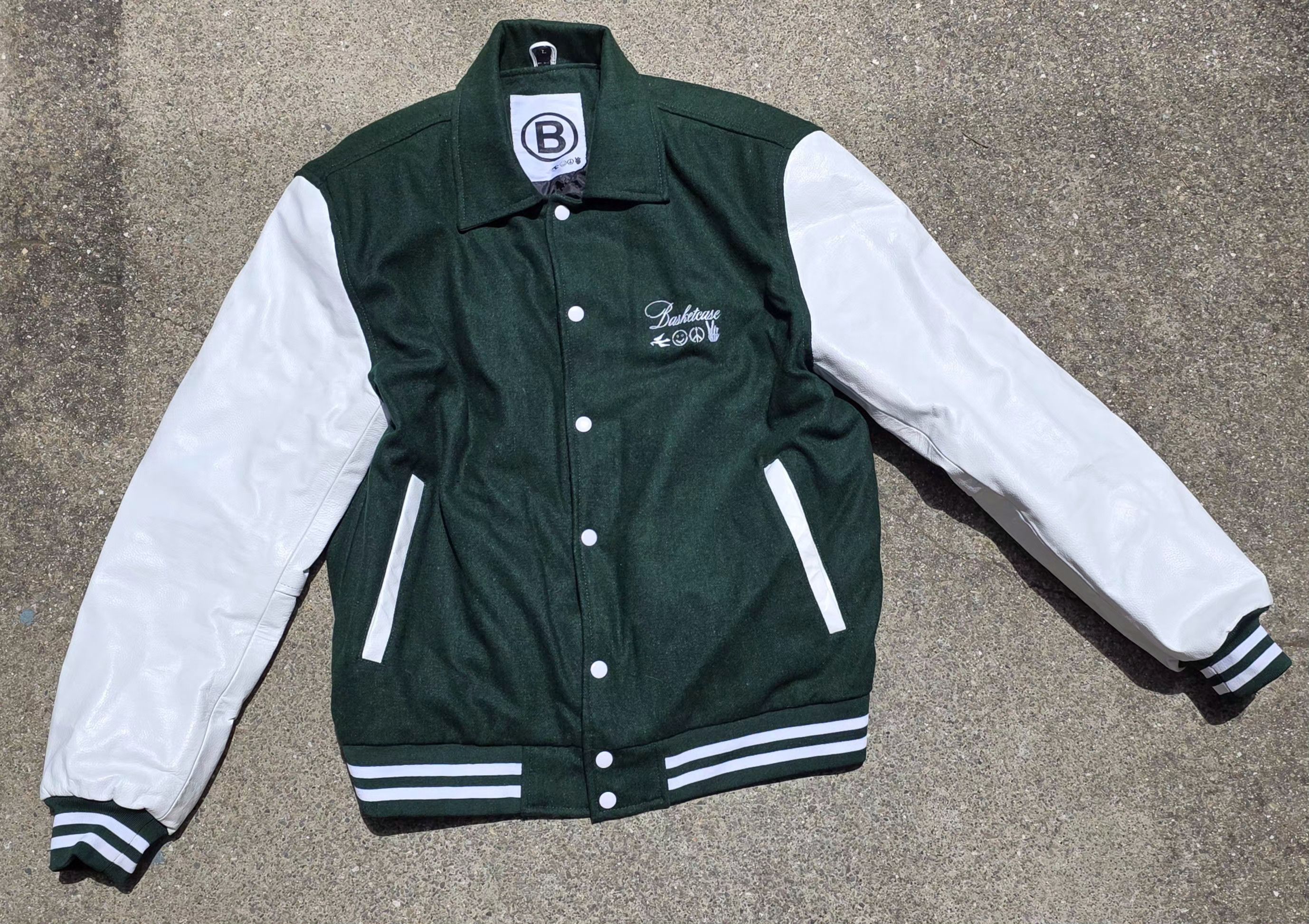 basketcase gallery BASKETCASE GALLERY CHEERLEADER LEATHER VARSITY GREEN Size US L / EU 52-54 / 3 - 1 Thumbnail
