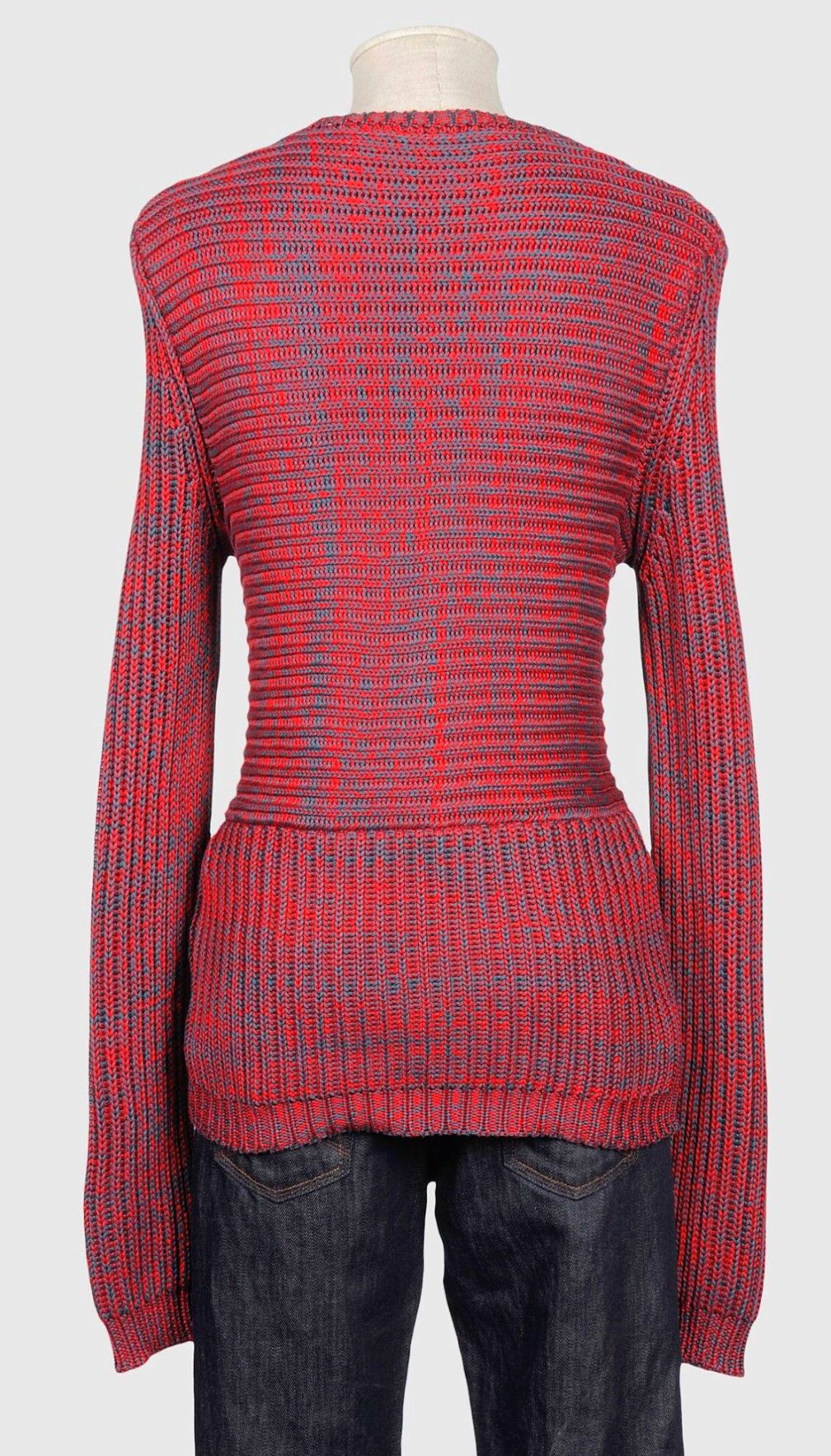 Balenciaga Balenciaga melange effect red/navy sweater Size US L / EU 52-54 / 3 - 2 Thumbnail