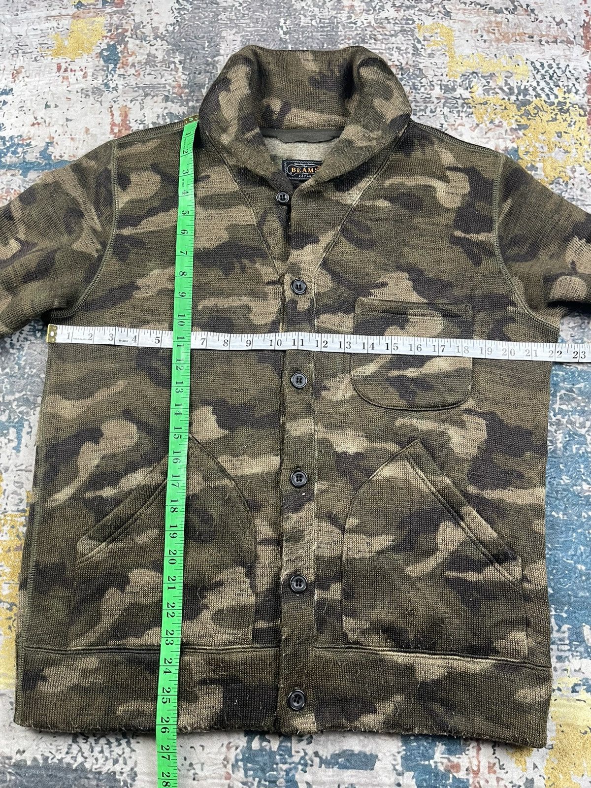 Beams Plus Beams Plus Camouflage Fleece Button Up Jackets Size US M / EU 48-50 / 2 - 14 Thumbnail