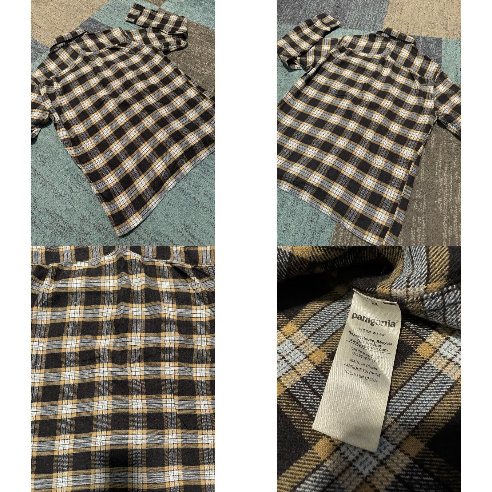 Patagonia Patagonia Fjord Flannel Shirt Long Sleeve Mens Organic Cotton Midweight Medium Size US L / EU 52-54 / 3 - 8 Thumbnail