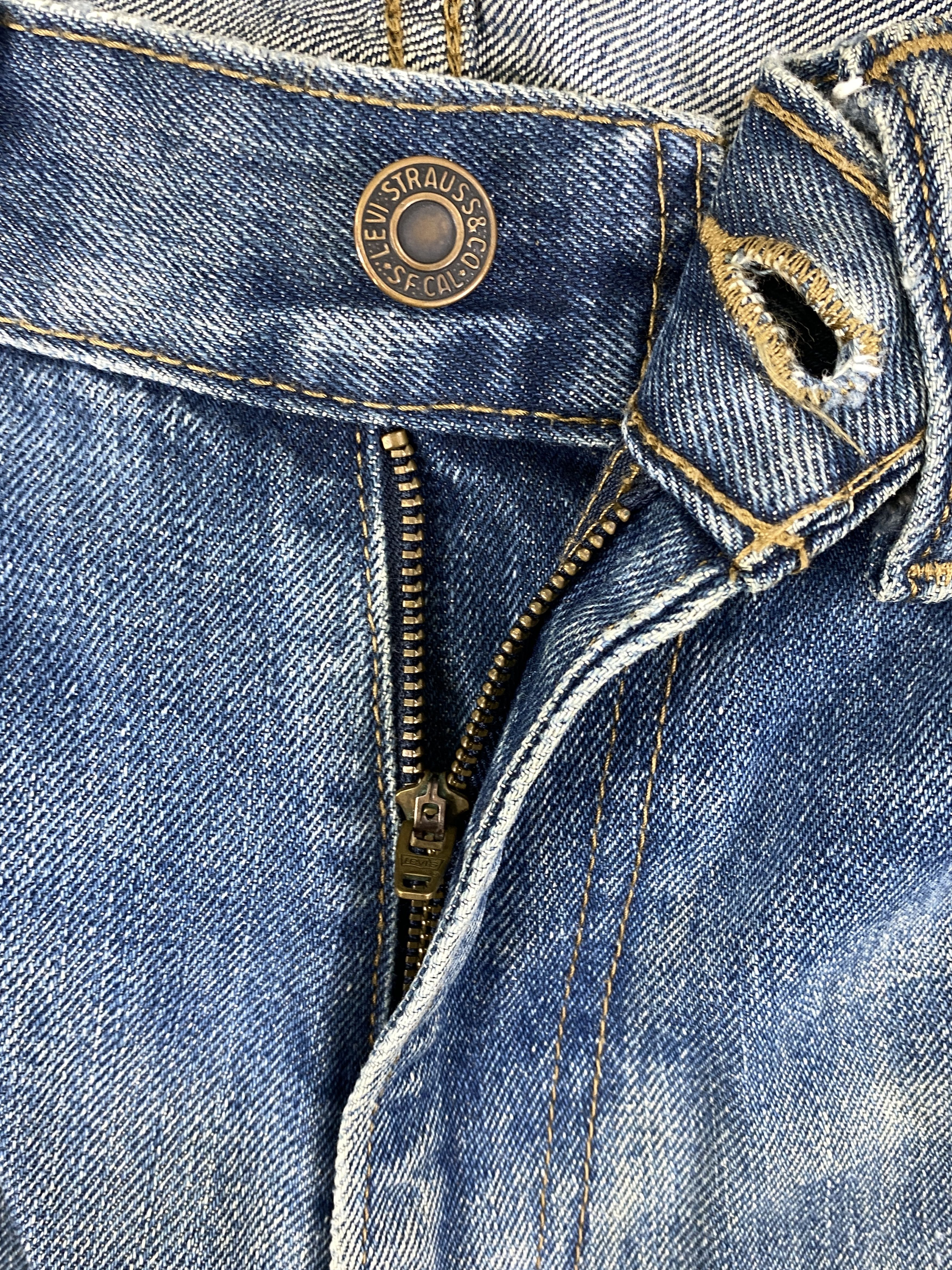 Levi's Dirty Used Blue Vintage Levi's 505 34x29.5 Denim -JN1858 Size US 34 / EU 50 - 6 Thumbnail