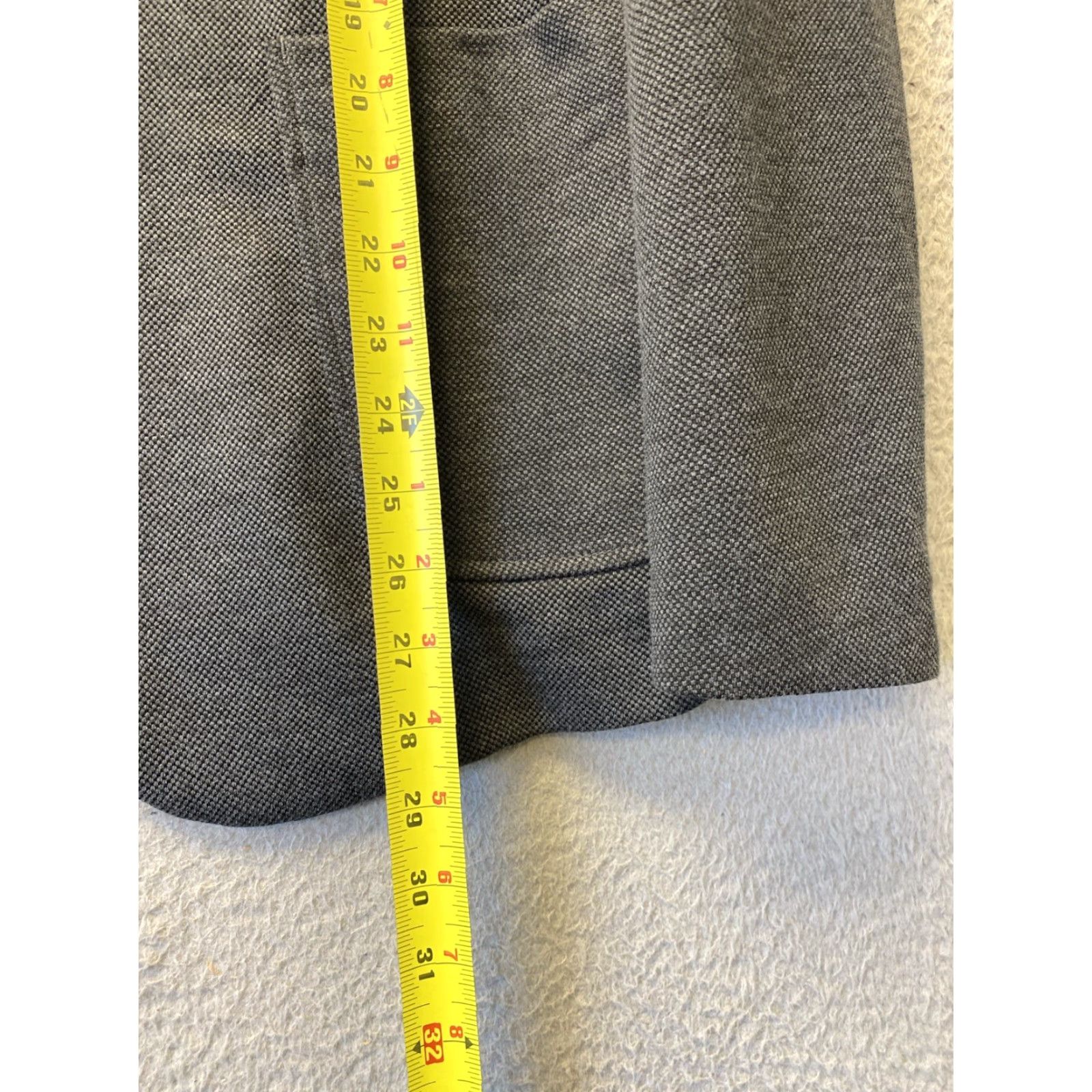 Vintage PJ PAUL JONES Blazer, Men, Size M, Gray, 2-Button Front, 4-Button Sleeve, Sweater Blazer, Solid, Regular Fit, Business Casual Wedding, Jacket Size US M / EU 48-50 / 2 - 6 Thumbnail