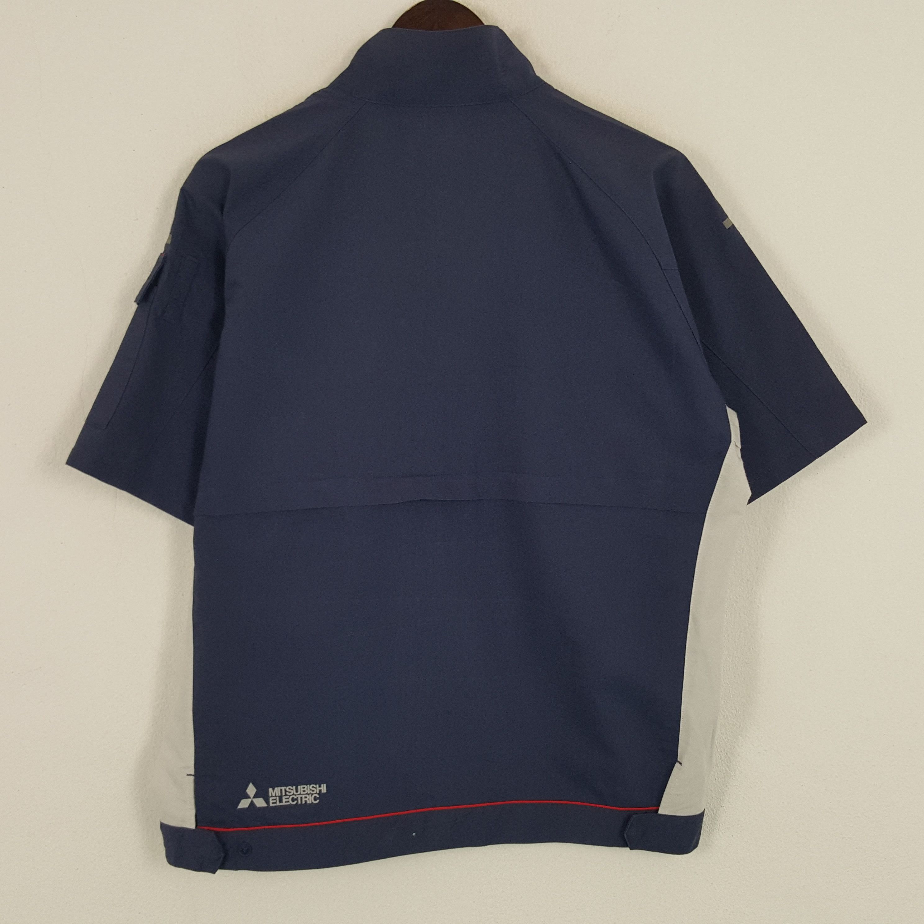 Japanese Brand × Vintage Vintage Mitsubishi Electric Worker Zipper Jacket Size US L / EU 52-54 / 3 - 3 Thumbnail