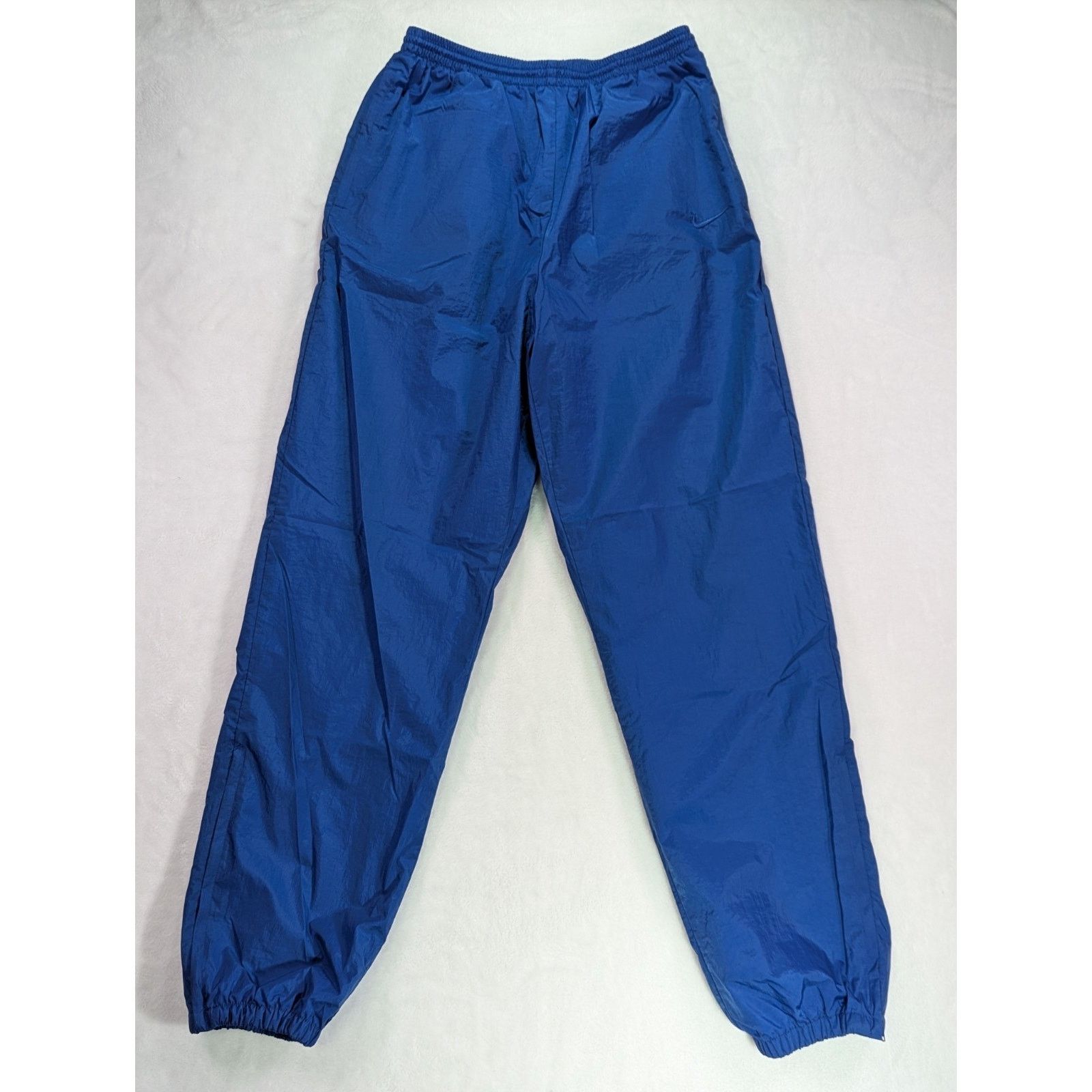 Nike Vintage 90s Nike Nylon Track Pants Royal Blue Women's M Size 26" / US 2 / IT 38 - 1 Thumbnail