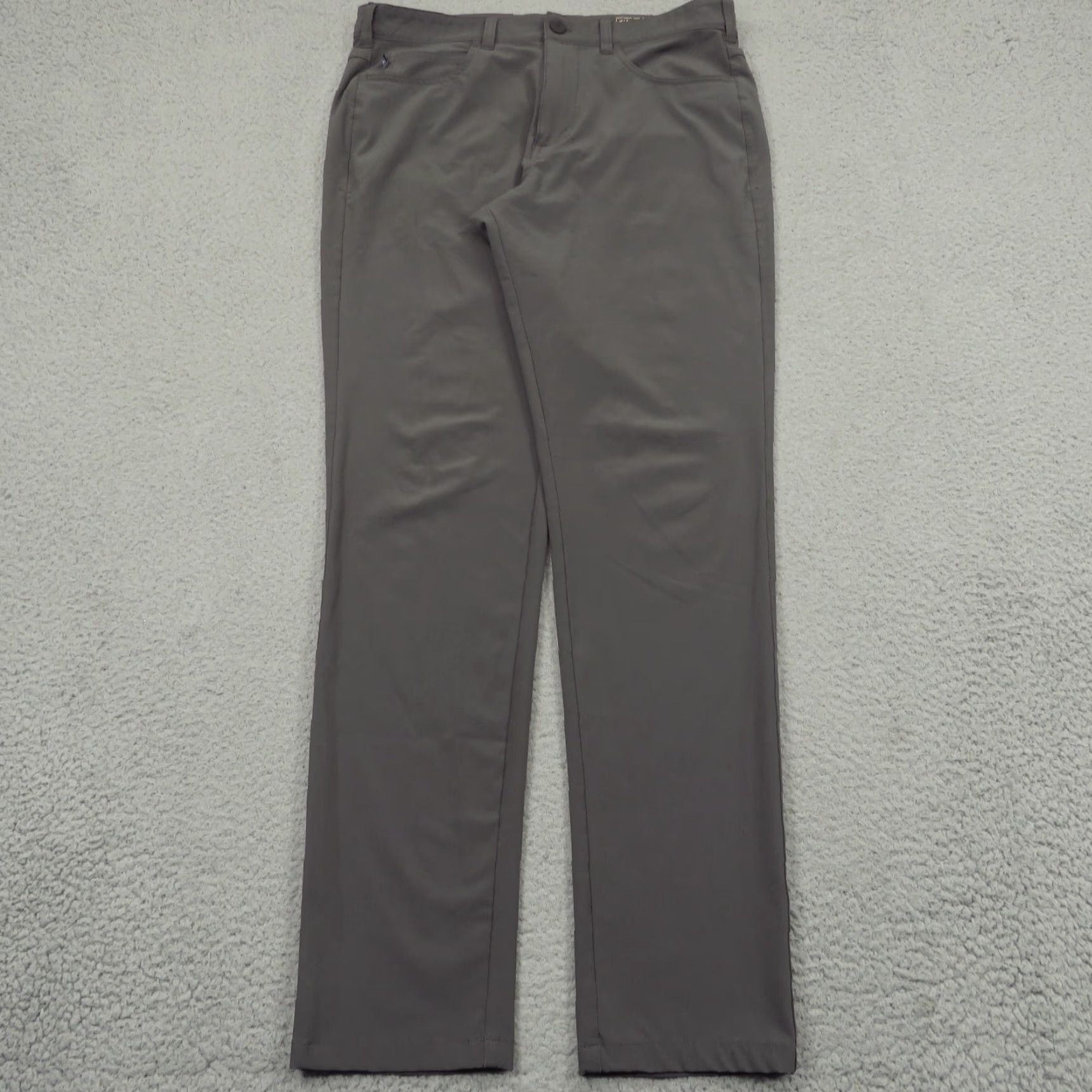 Mizzen+Main Mizzen + Main Pant Men 32x32 Grey Asphalt Helmsman Slim Performance Golf Chinos Size US 32 / EU 48 - 2 Thumbnail