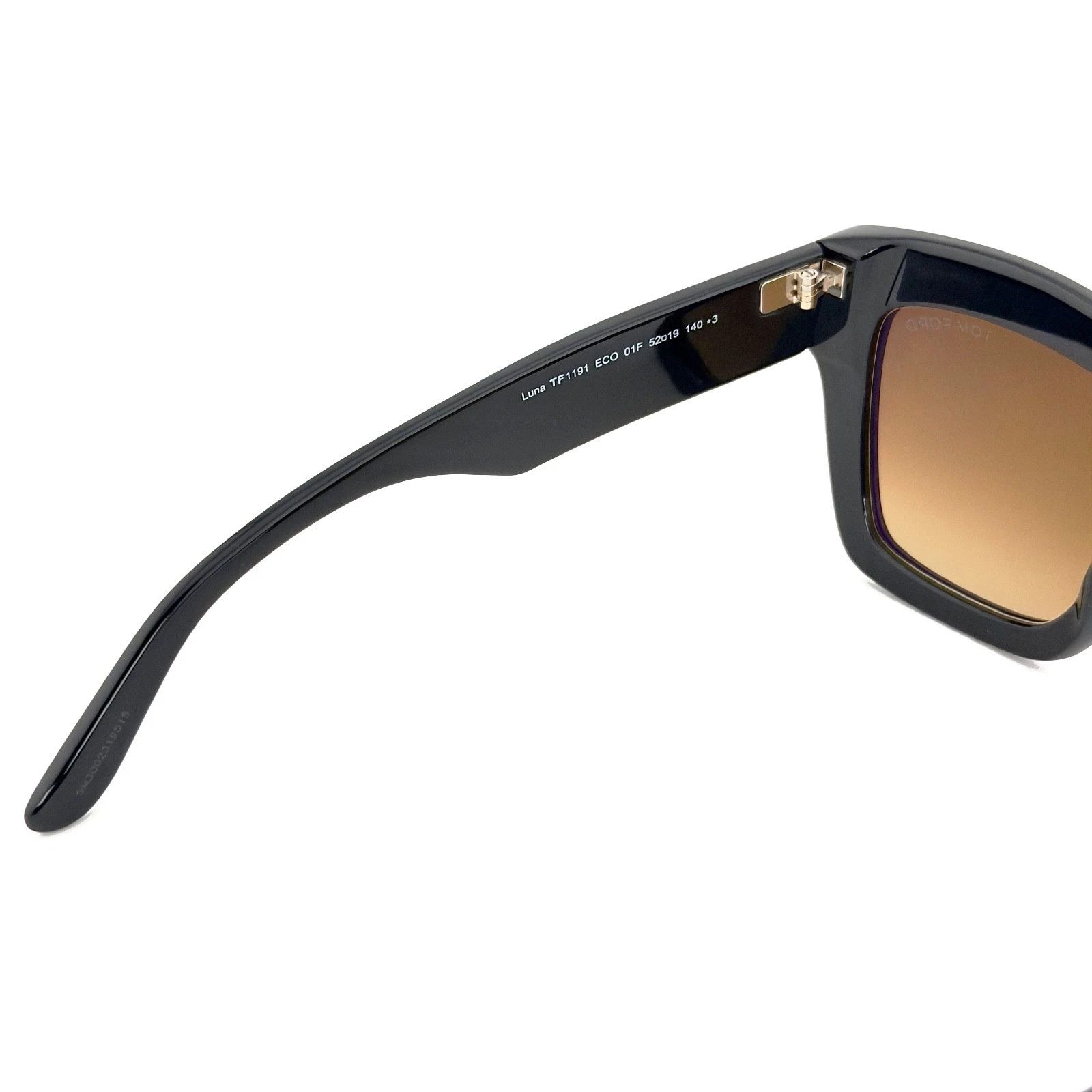 Tom Ford TOM FORD LUNA FT1191 01F Black Brown Sunglass 1191 TF1191 Size ONE SIZE - 6 Thumbnail