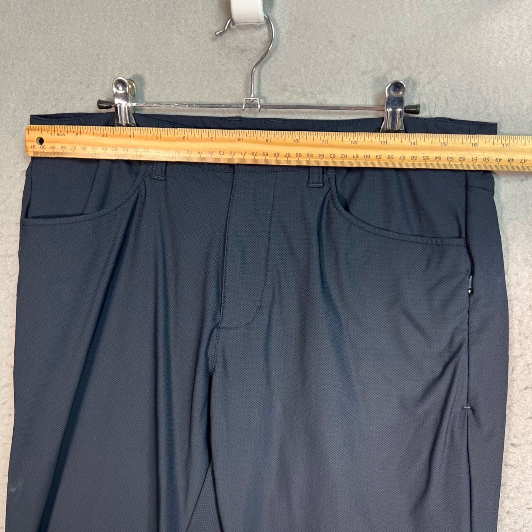 Rhone Rhone Mens Chino Pants Blue Stretch Straight Leg 33 Waist Inseam 28 Adult Regular Casual Vintage: No Mens Size US 33 - 5 Thumbnail