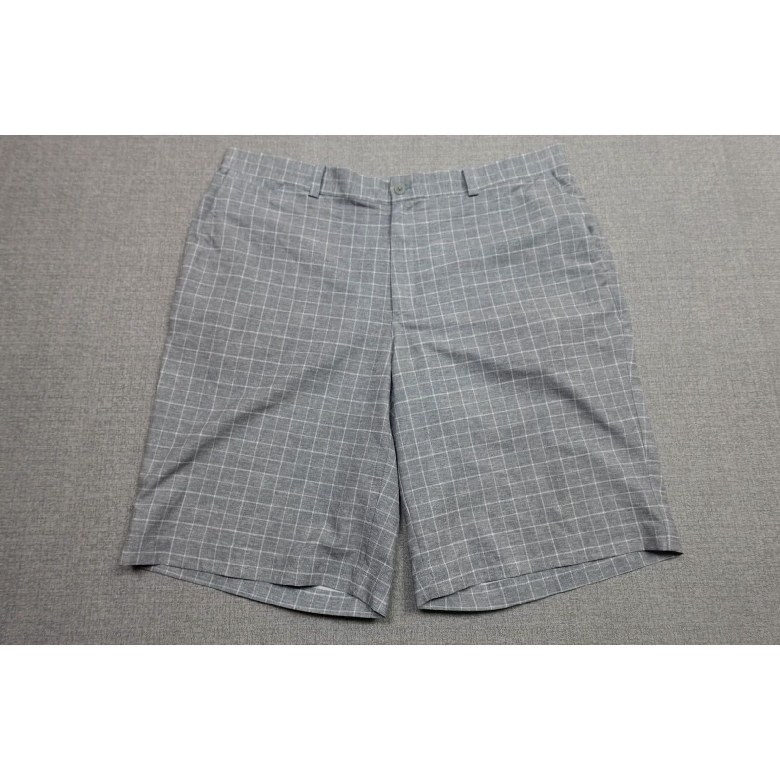 Nike Nike Golf Shorts Mens 38 Gray Plaid Chino Dri-FIT Lightweight Stretch Shorts Size US 38 / EU 54 - 3 Thumbnail
