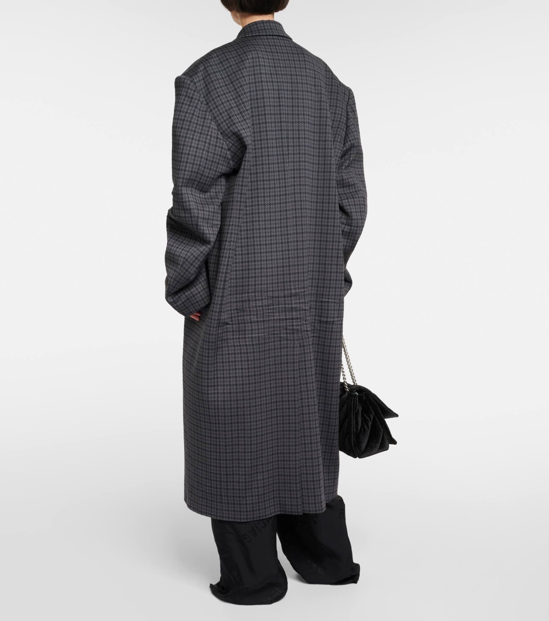 Balenciaga o1tr1nto1125 Tailored Knitted Coat in Grey/Black Size L / US 10 / IT 46 - 3 Thumbnail