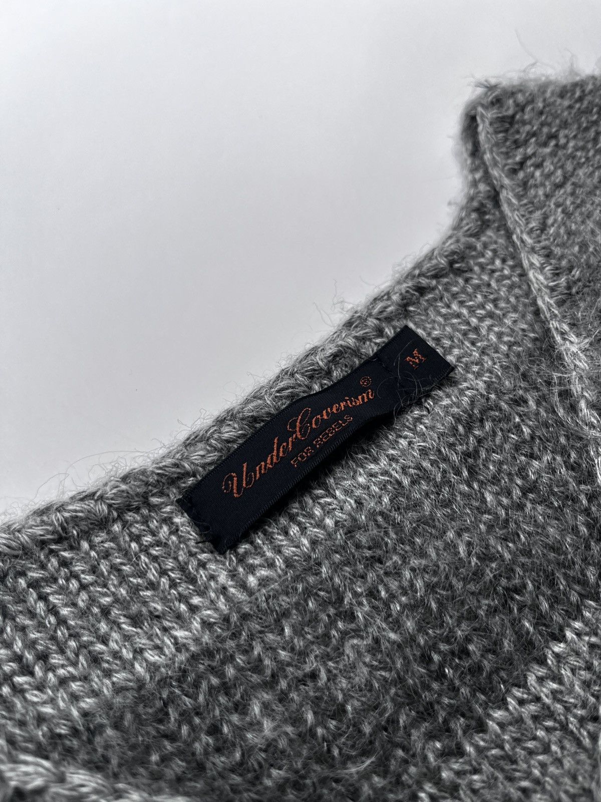 Jun Takahashi Undercover AW03’ Paperdoll grey striped mohair Size US M / EU 48-50 / 2 - 7 Thumbnail