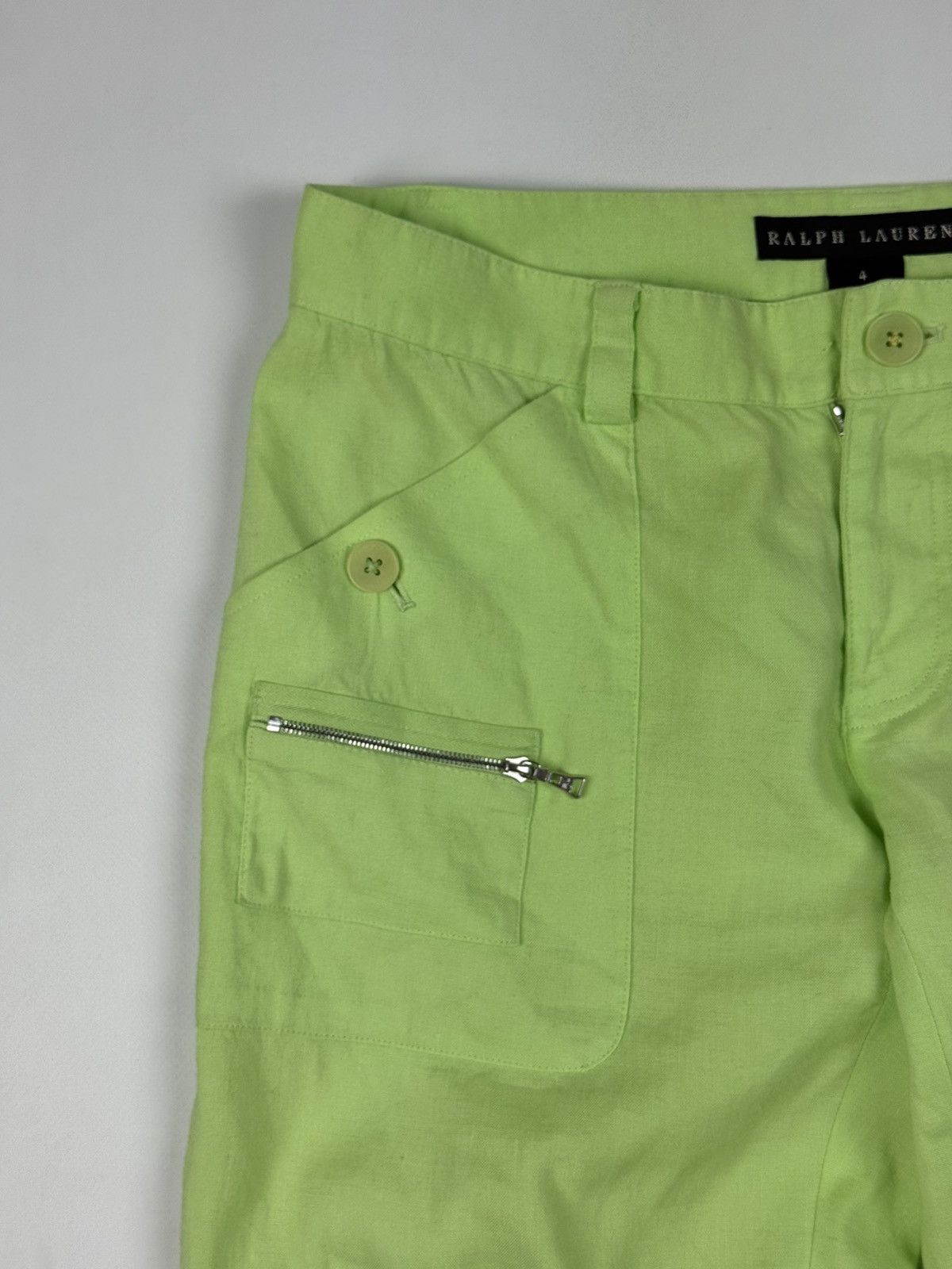 Ralph Lauren Black Label Ralph Lauren Black Label Linen Blend Capri Cargo Pants Size 27" / US 4 / IT 40 - 6 Thumbnail