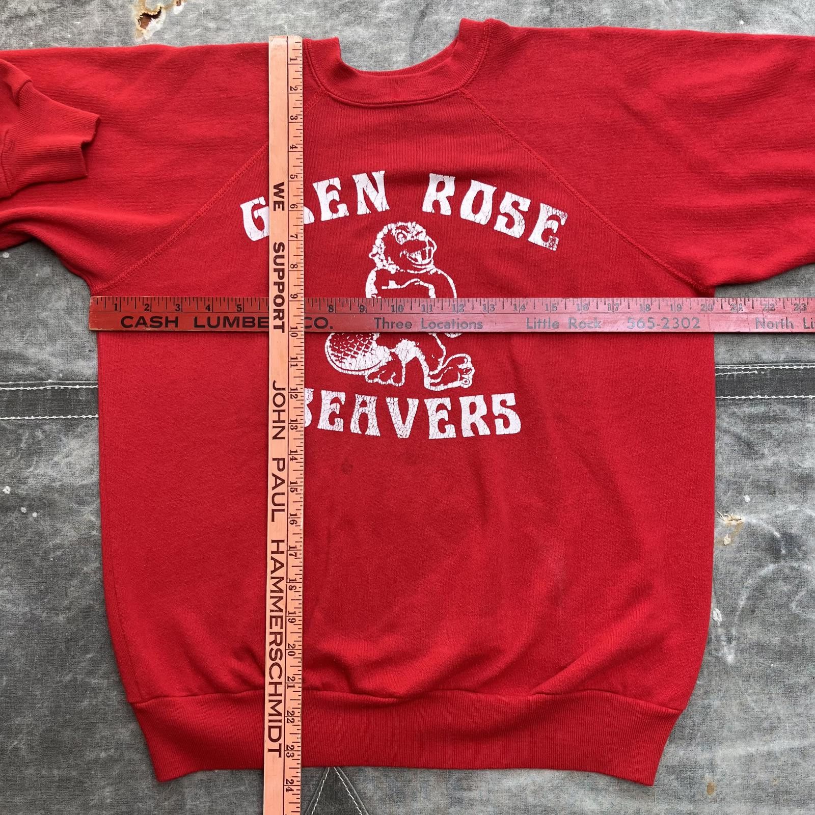 Vintage Vintage 1980s Glen Rose Beavers Mascot School Sweatshirt Size US M / EU 48-50 / 2 - 3 Thumbnail