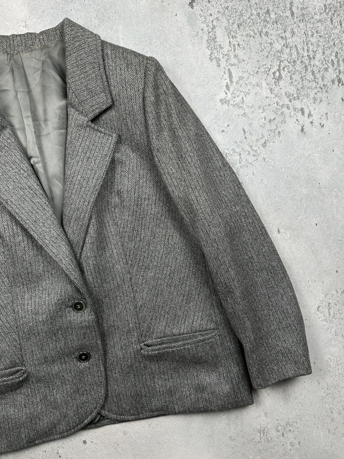 Ermenegildo Zegna Vintage Zegna Wool Blazer Grey Tailored Classic Minimalist Size XL / US 12-14 / IT 48-50 - 5 Thumbnail