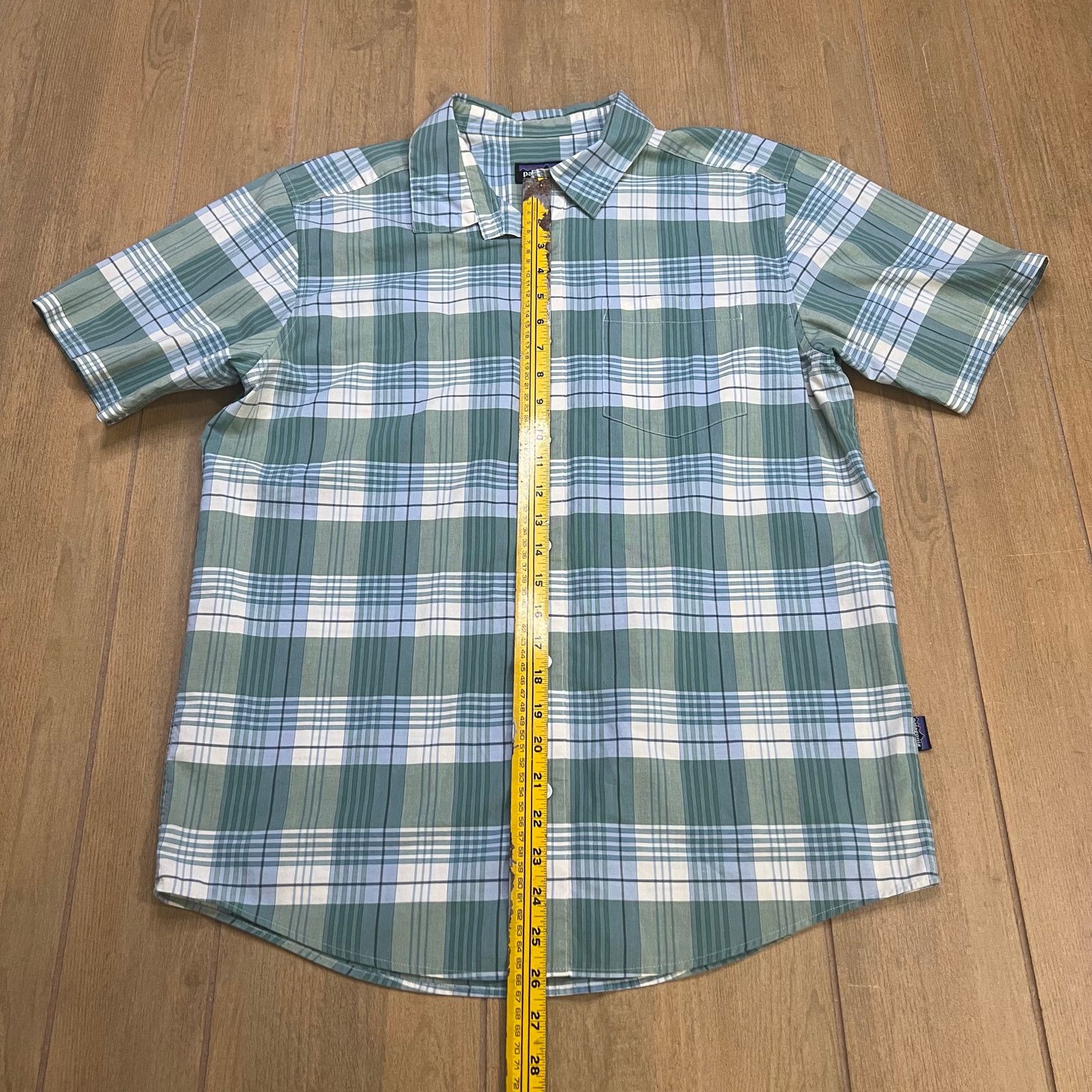 Patagonia Patagonia Shirt Men Medium Green/Blue Organic Cotton casual Size US M / EU 48-50 / 2 - 7 Thumbnail