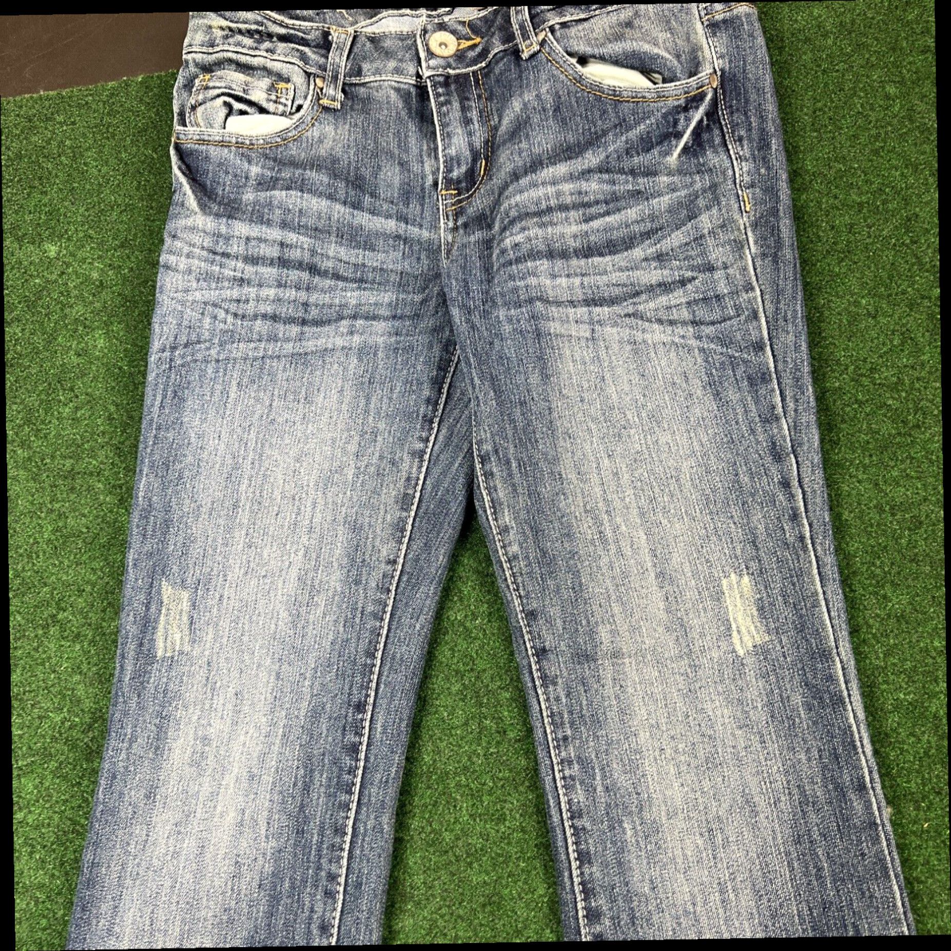 Vintage Women's REFUGE Runway Size 8R Everyday Boot Cut Jeans Stretch Distressed Size 30" / US 8 / IT 44 - 5 Thumbnail
