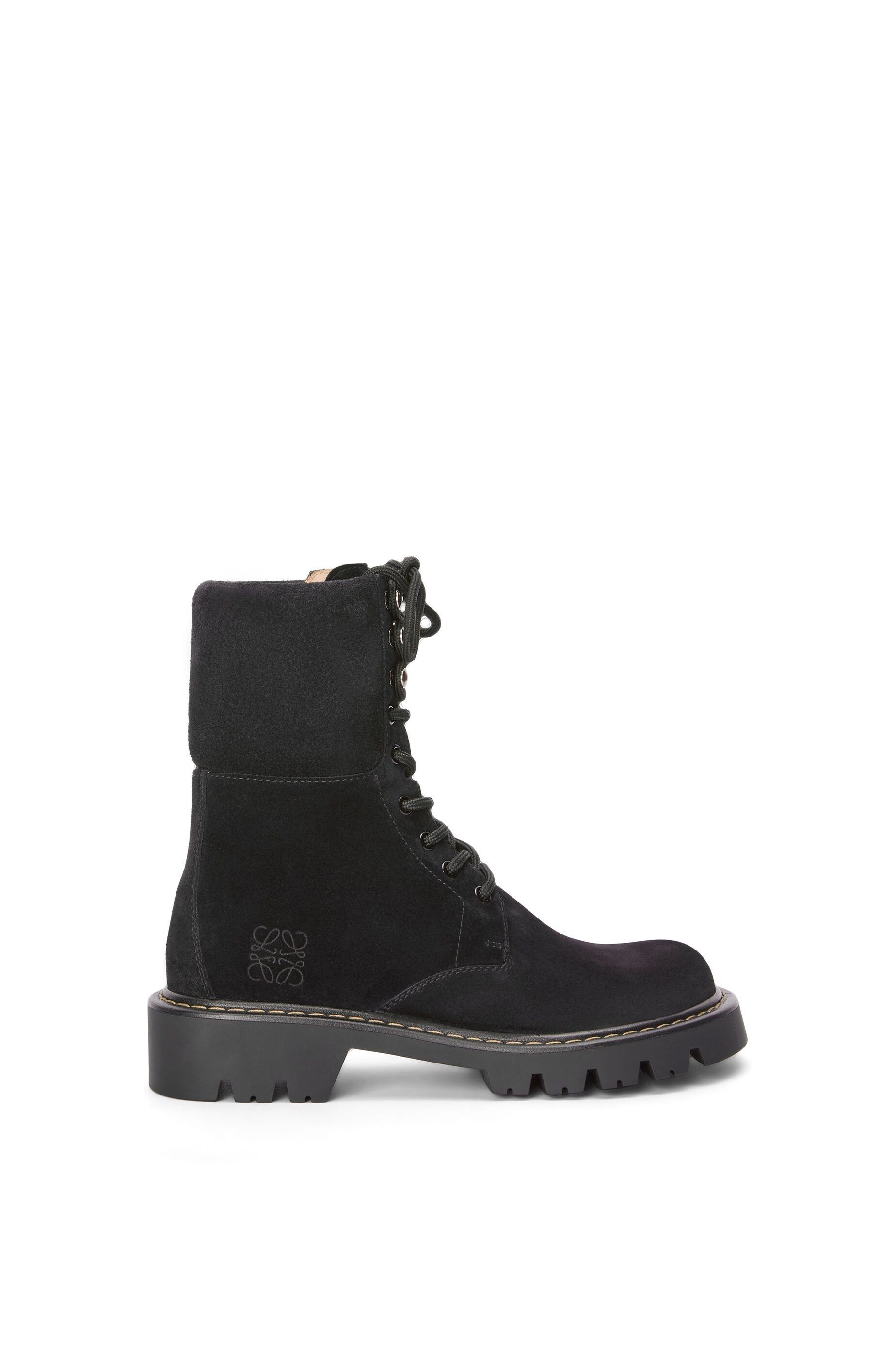 Loewe o1in1g0426 Sierra Combat Boots in Black Size US 8 / IT 38 - 1 Thumbnail