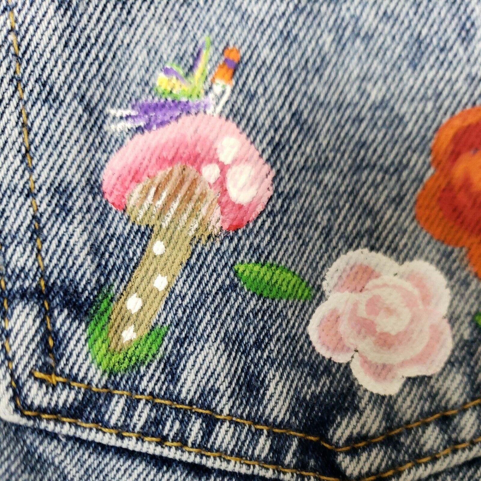 Other Jack Mulqueen Upcycled Denim Skirt Womens 7 80s Acid Wash Ha Size 26" / US 2 / IT 38 - 10 Thumbnail