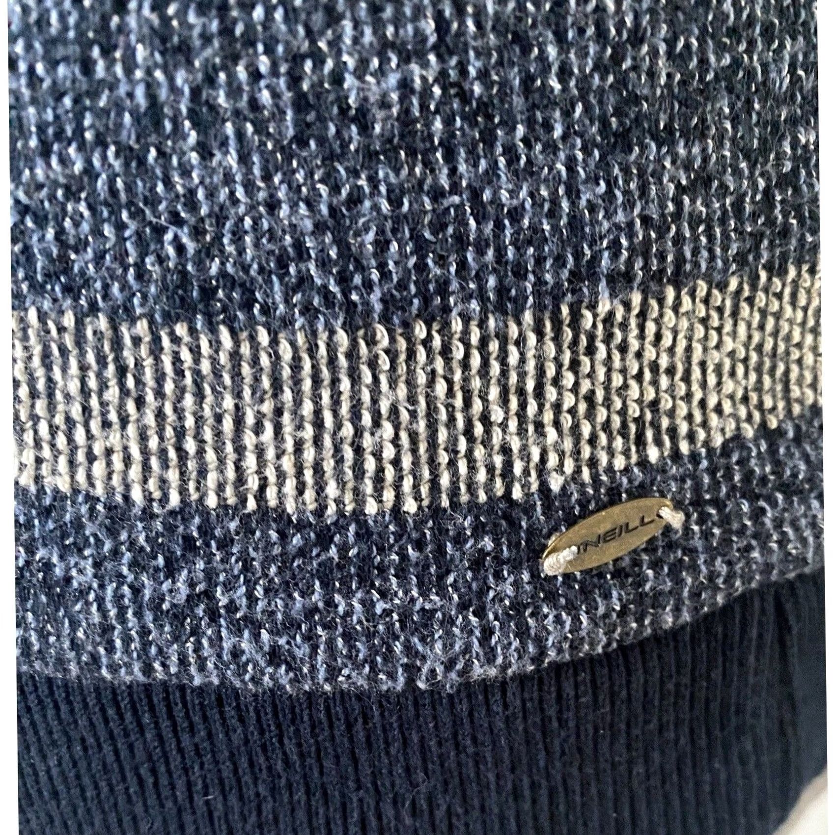 O'Neill O’Neill Sweatshirt Top Blue Striped Cotton Beach Pullover Sz Small Women Long Sleeve Pullover Activewear Size S / US 4 / IT 40 - 3 Thumbnail