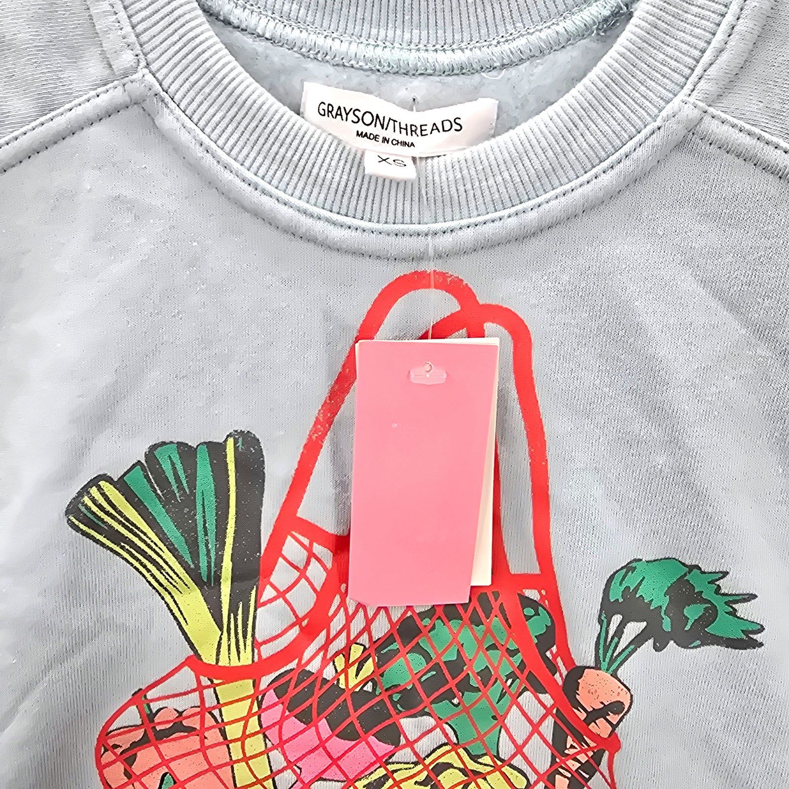 Other Grayson Threads Crop Blue Graphic Sweatshirt Extra Small XS Size XS / US 0-2 / IT 36-38 - 3 Thumbnail