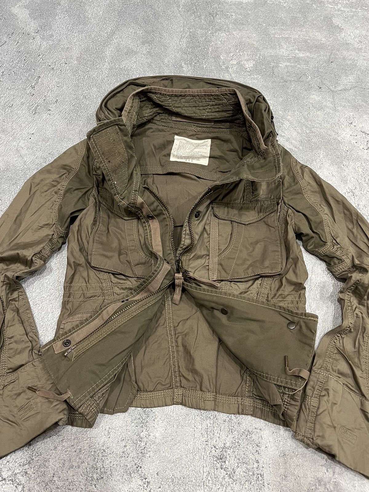 2000s G.O.A - Bono Cyber Military Jacket