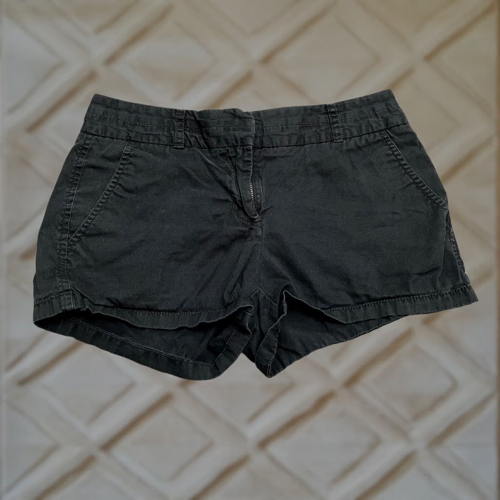 J.Crew VINTAGE J. Crew Chino Short Womens 00 Black Mid Size 24" / US 00 / IT 34 - 1 Thumbnail