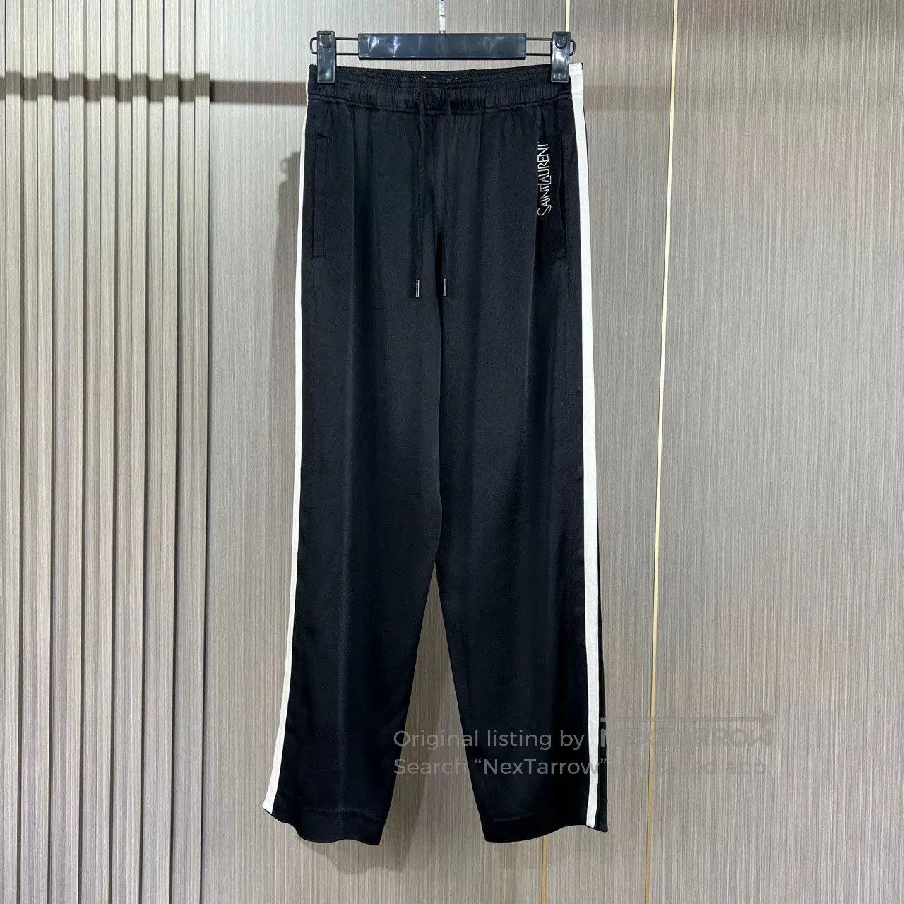 Saint Laurent Paris Saint Laurent Embroidered Acetate Long Pants. Size US 36 / EU 52 - 1 Thumbnail