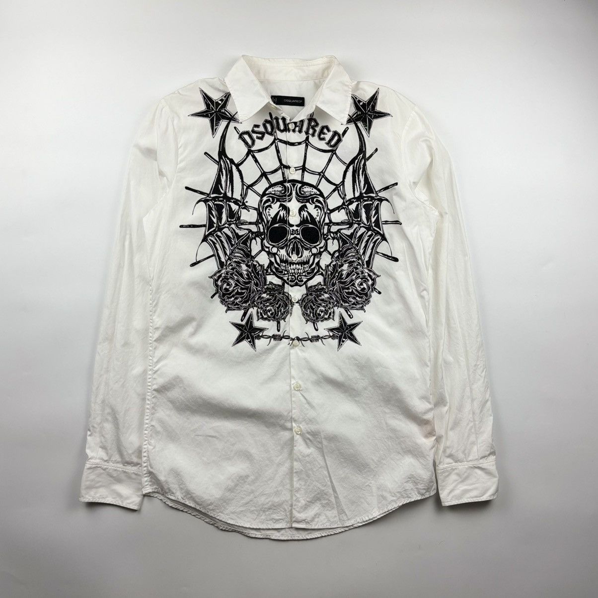 Dsquared2 DSQUARED2 Skull Print Shirt Size US M / EU 48-50 / 2 - 1 Thumbnail
