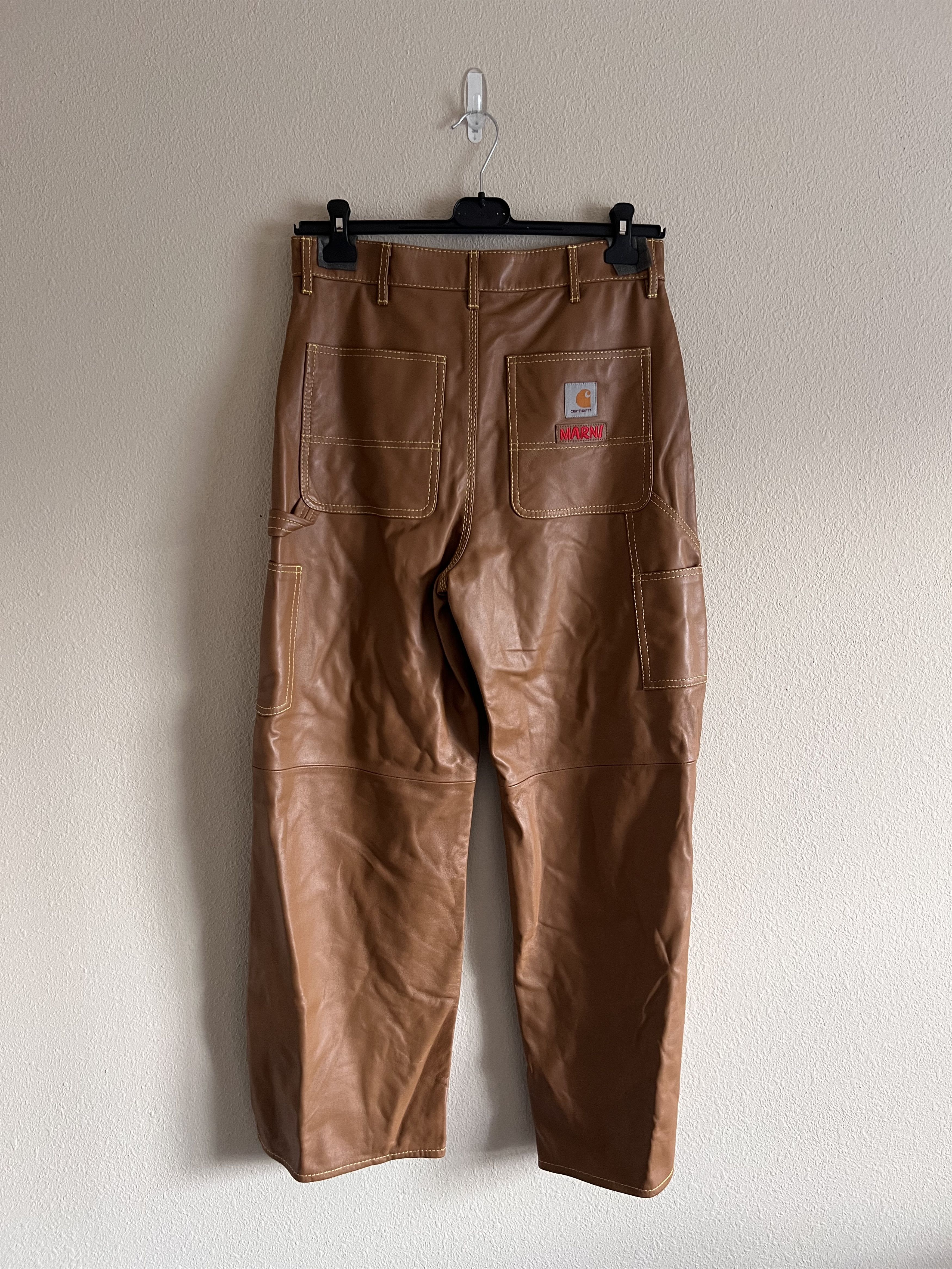 Carhartt Wip × Marni Marni Carhartt WIP Leather Chore Jacket + Single Knee Pants Size US L / EU 52-54 / 3 - 14 Thumbnail