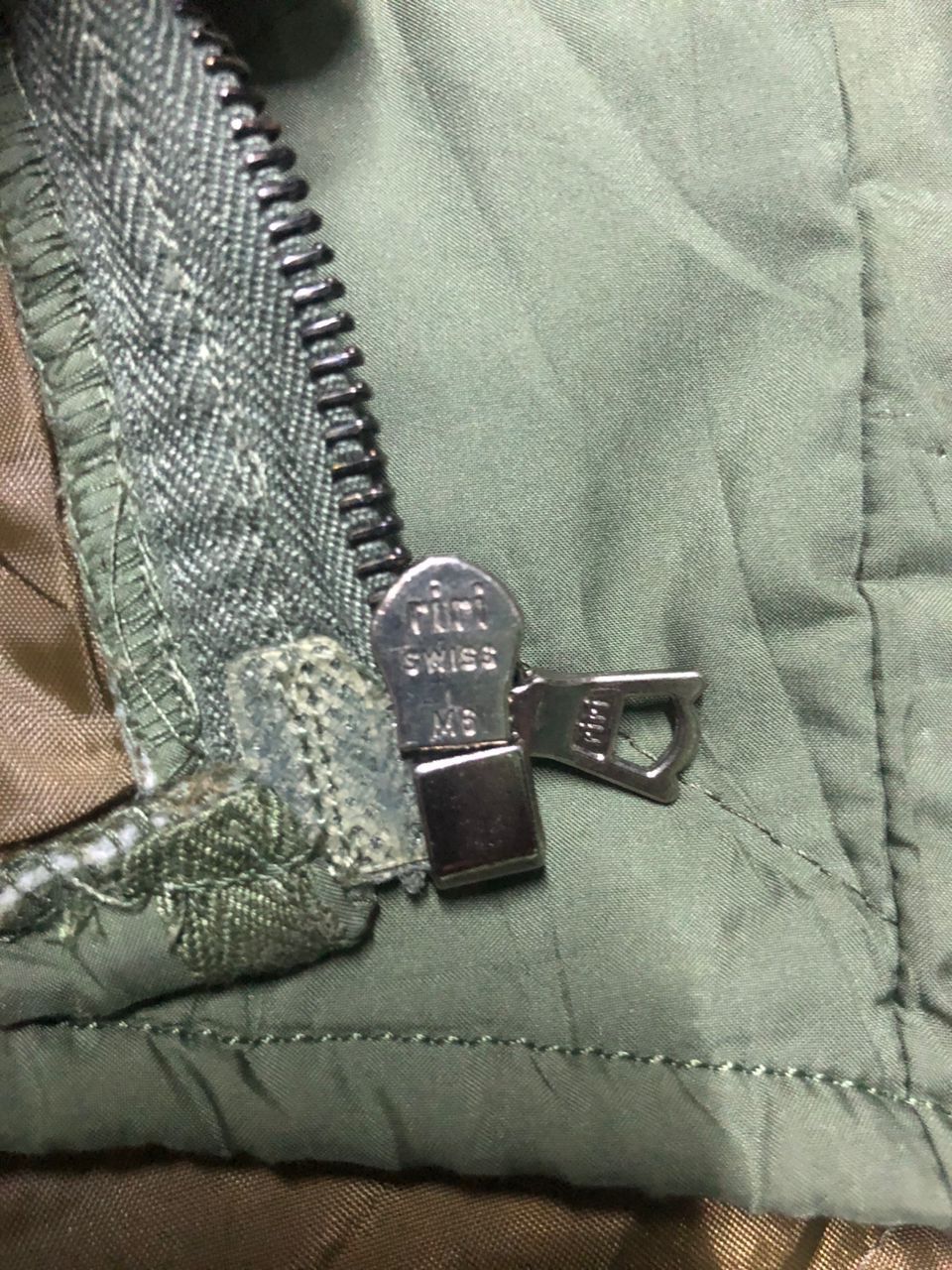 Alpha Industries Vintage Alpha Vest Jacket Riri Zipper Sunfaded Size US M / EU 48-50 / 2 - 15 Thumbnail