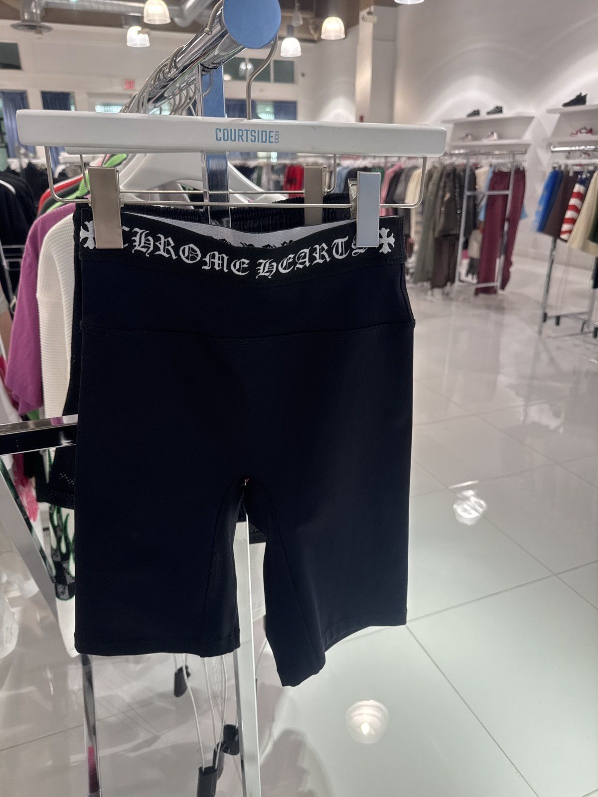 Chrome Hearts Chrome Hearts Black Biker Shorts Size 25" / US 0 / IT 36 - 1 Thumbnail