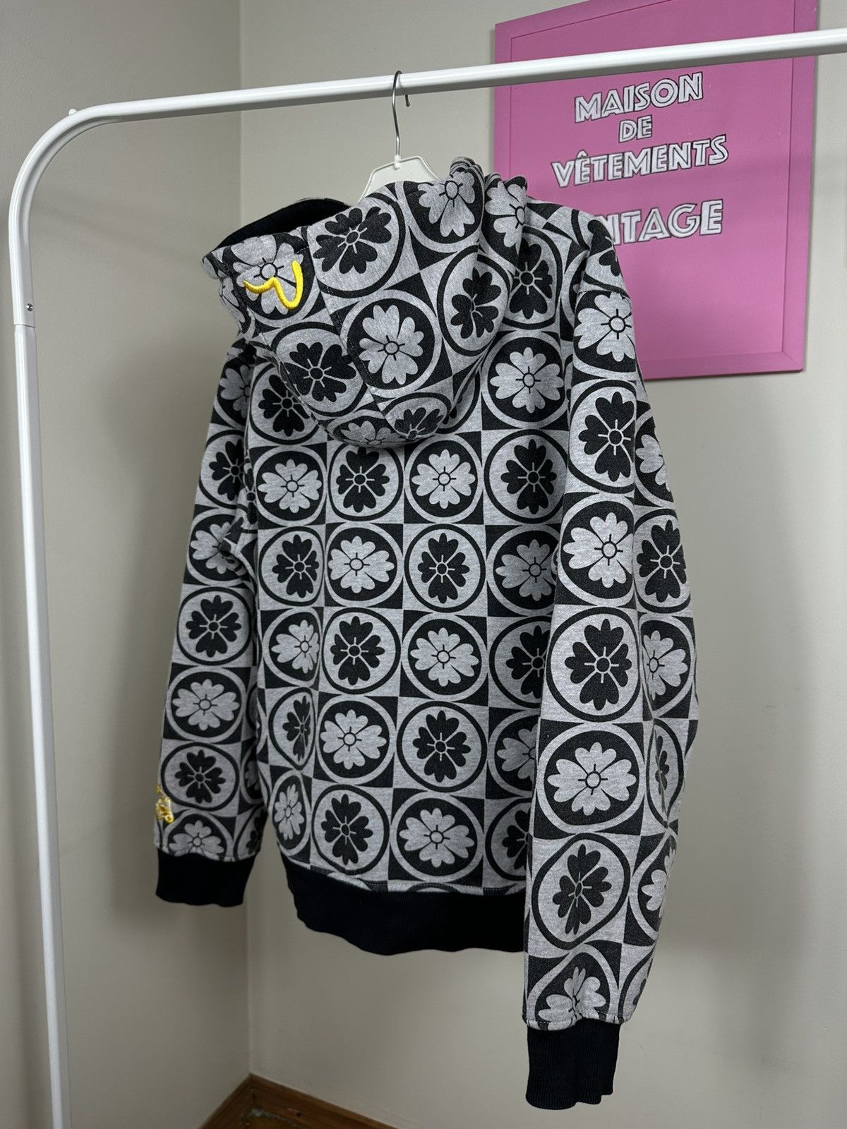Evisu Evisu Graphic Full Print Zip Hoodie Vintage Embroidered Size US XL / EU 56 / 4 - 20 Thumbnail
