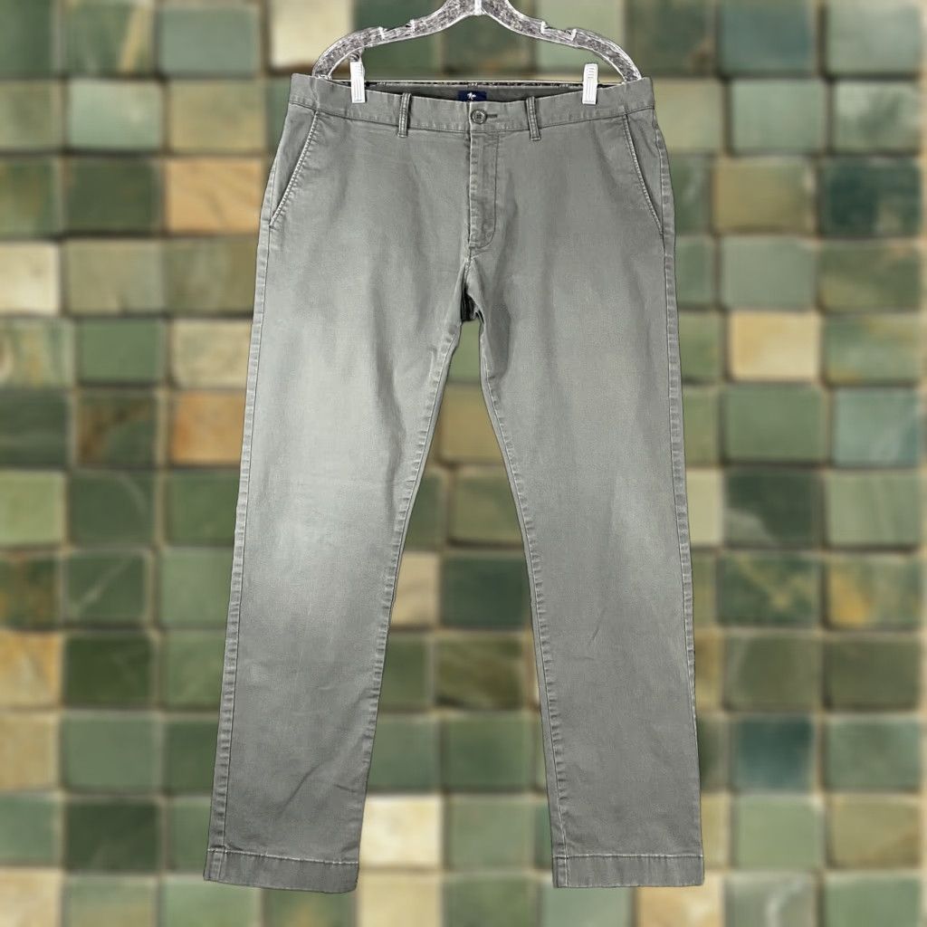 J.Crew J.CREW Flex Chino Pants Gray Regular 36x32 Mens Size US 36 / EU 52 - 1 Thumbnail