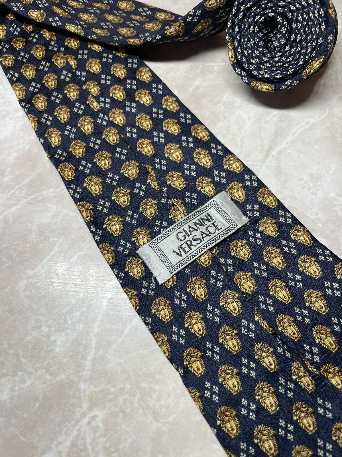 Versace Gianni Versace Tie Silk Size ONE SIZE - 3 Thumbnail