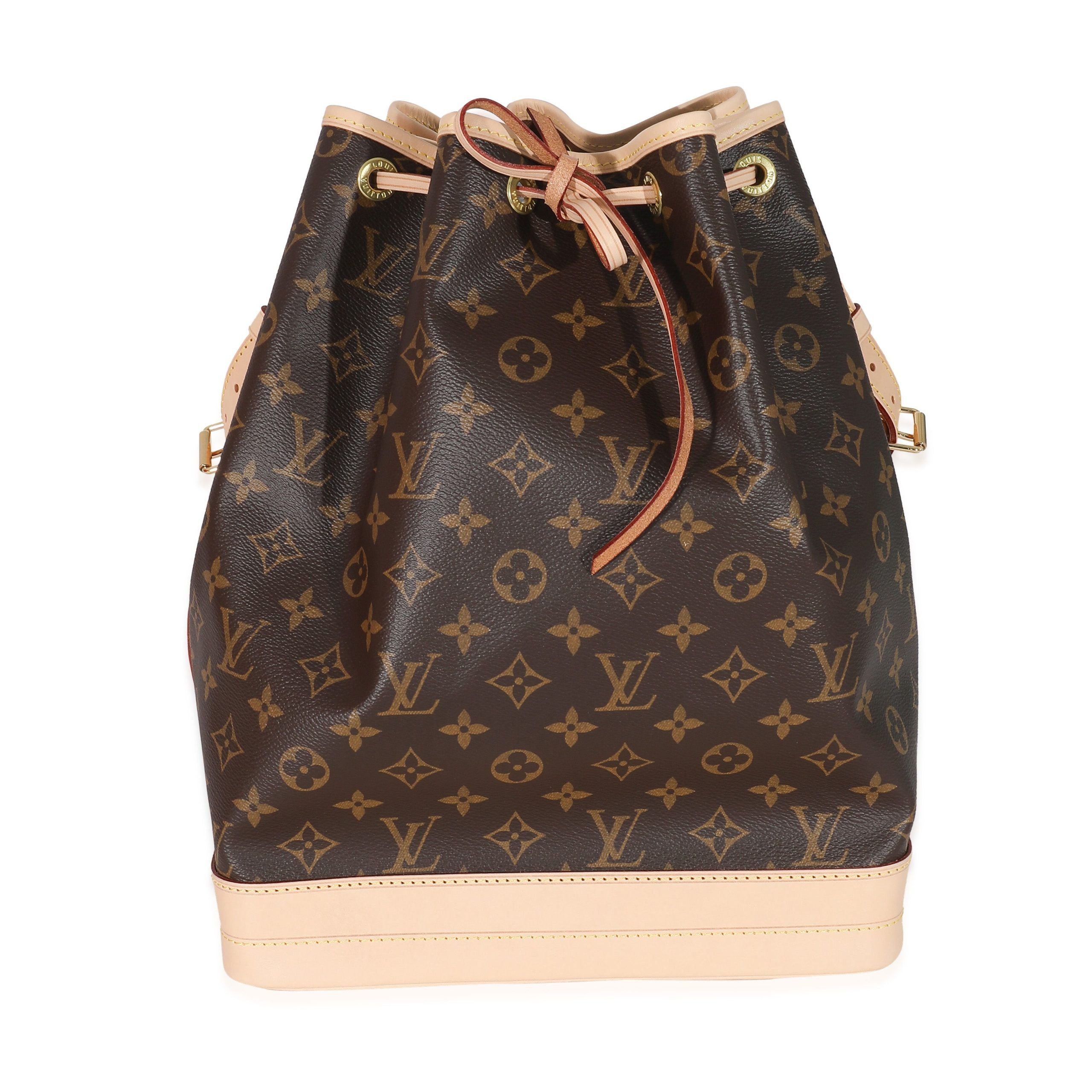 image of Louis Vuitton Monogram Canvas Noe in Brown, Women's