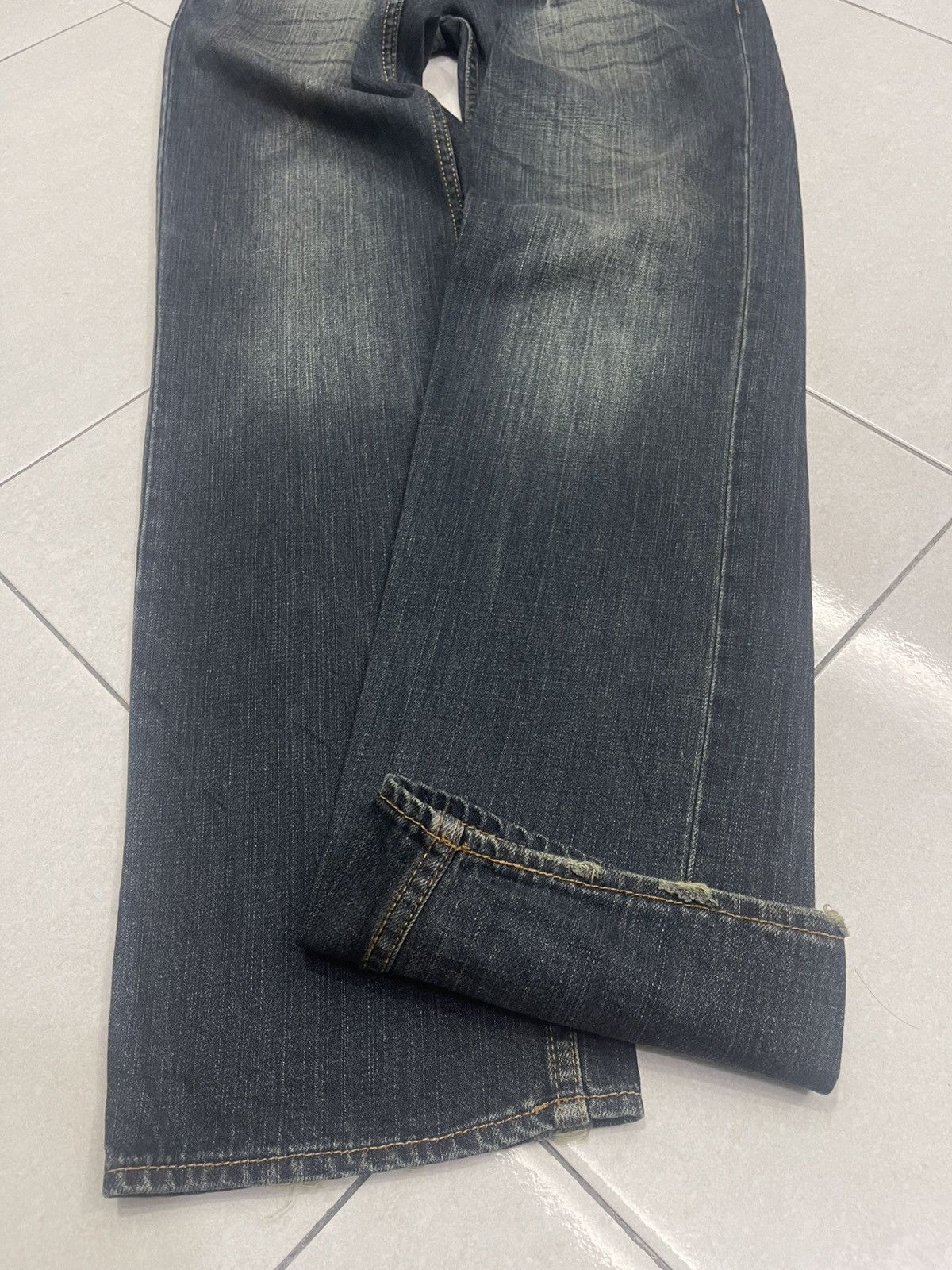 Japanese Brand RARE Dominate Handcrafted Denim - Double Waist Roman Numeral Size US 34 / EU 50 - 13 Thumbnail