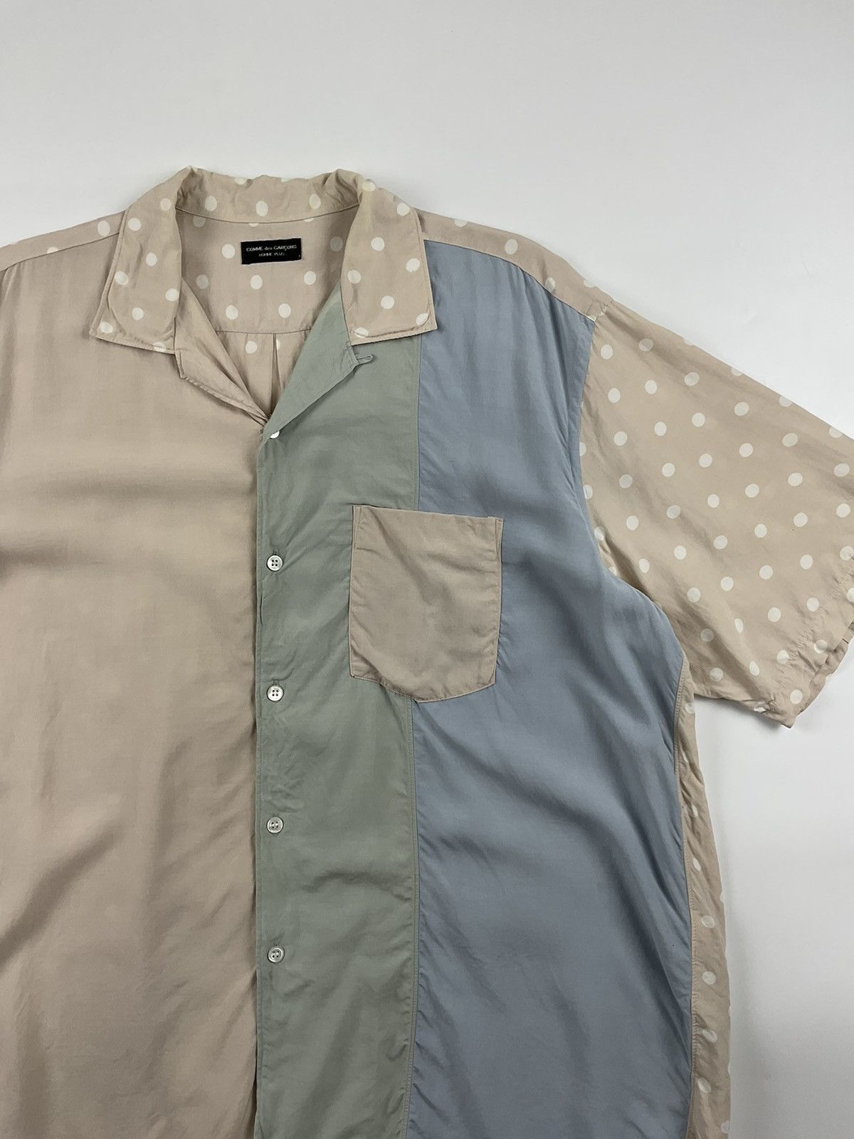 Comme des Garcons Homme Plus Comme des Garcons Homme Plus SS89 Multicolor Polka Dot Shirt Size US XL / EU 56 / 4 - 5 Thumbnail