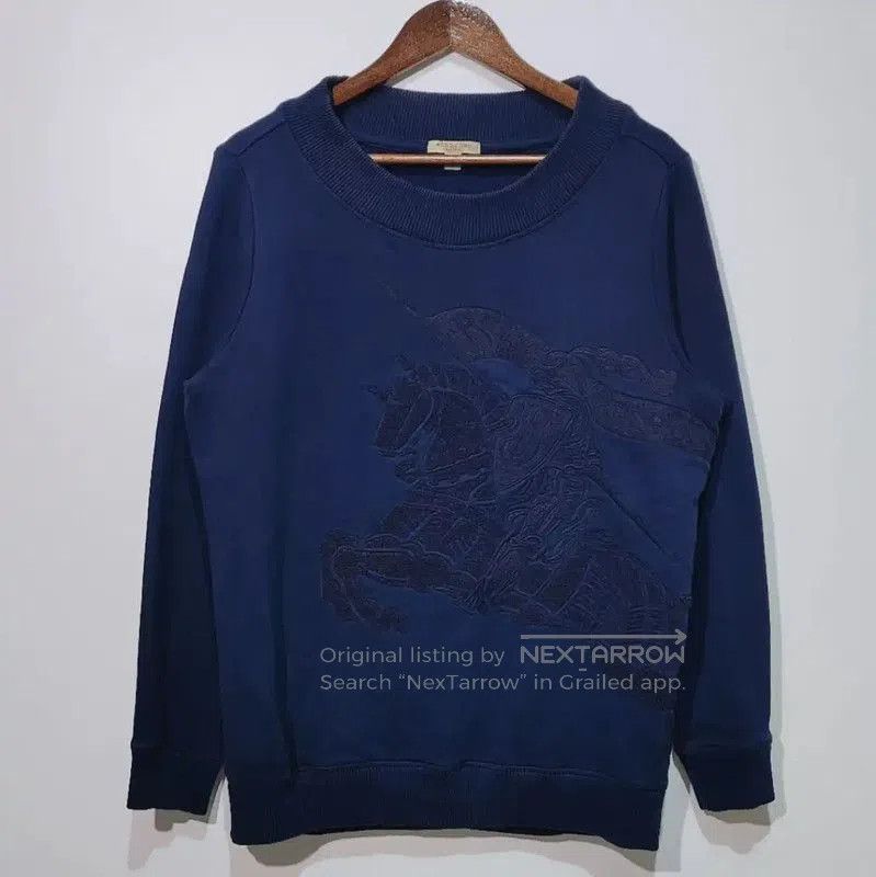 Burberry Burberry Navy Cotton Women's Sweatshirt. Size S / US 4 / IT 40 - 1 Thumbnail