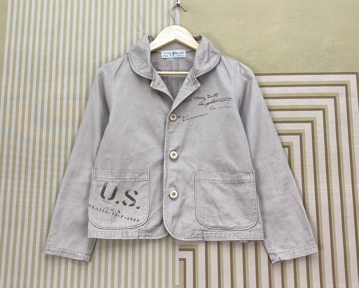 Japanese Brand 🌺Rivet and Surge Double Elbow Shawl Collar Usn Style Size US S / EU 44-46 / 1 - 3 Thumbnail