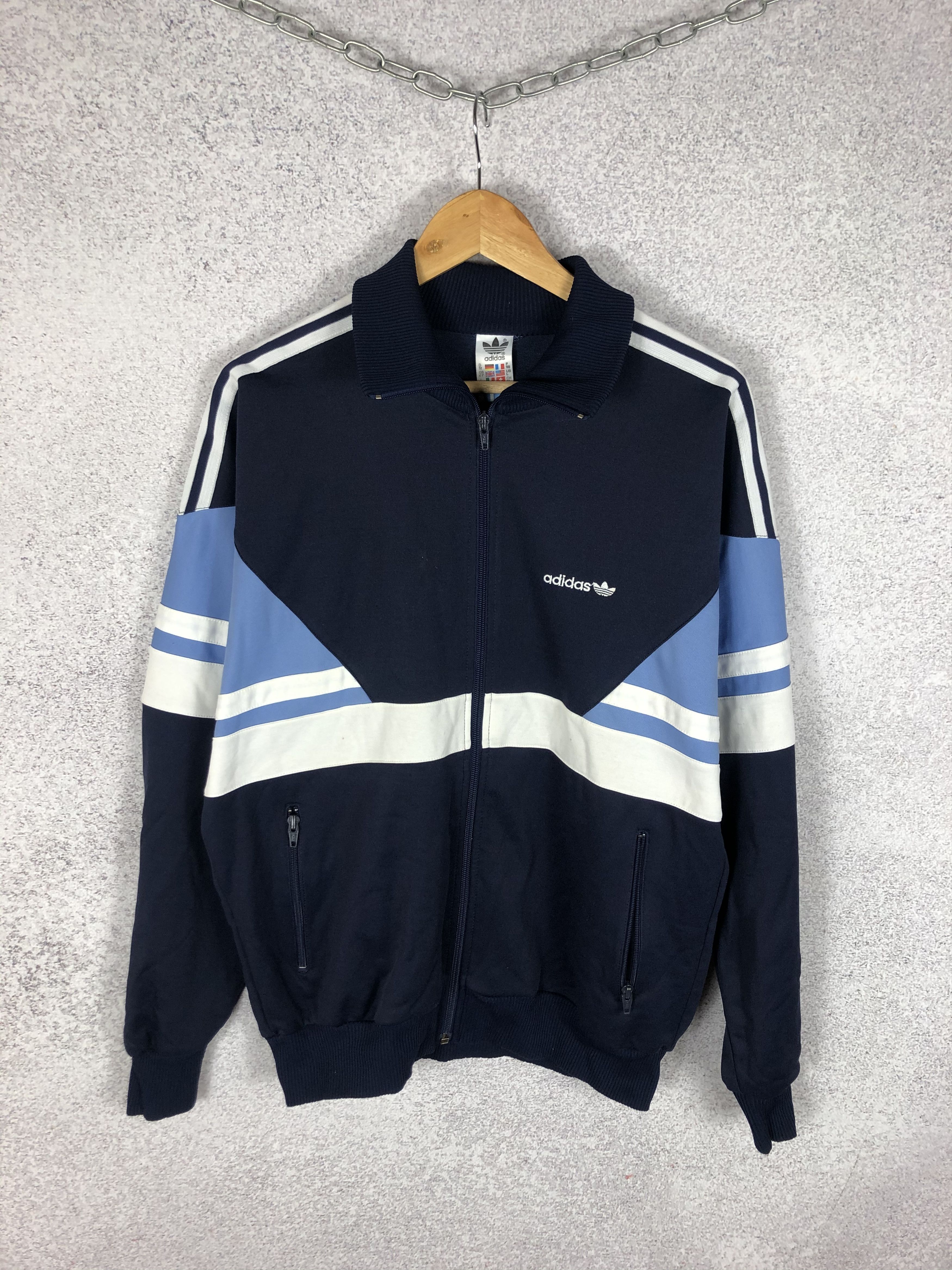 Adidas Vintage 80s Adidas Made in Hungary Tracksuit Track Top