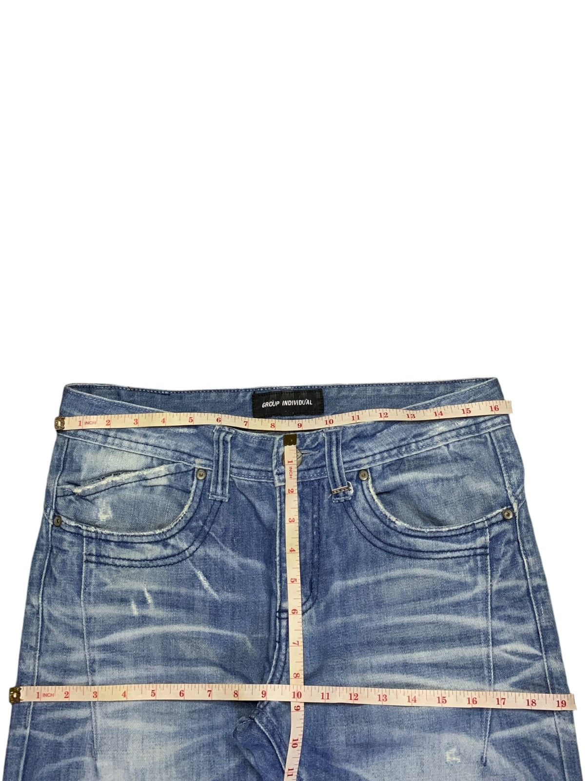 Japanese Brand Vintage Japanese Brand Faded Acid Wash Loose Jeans Size US 33 - 12 Thumbnail