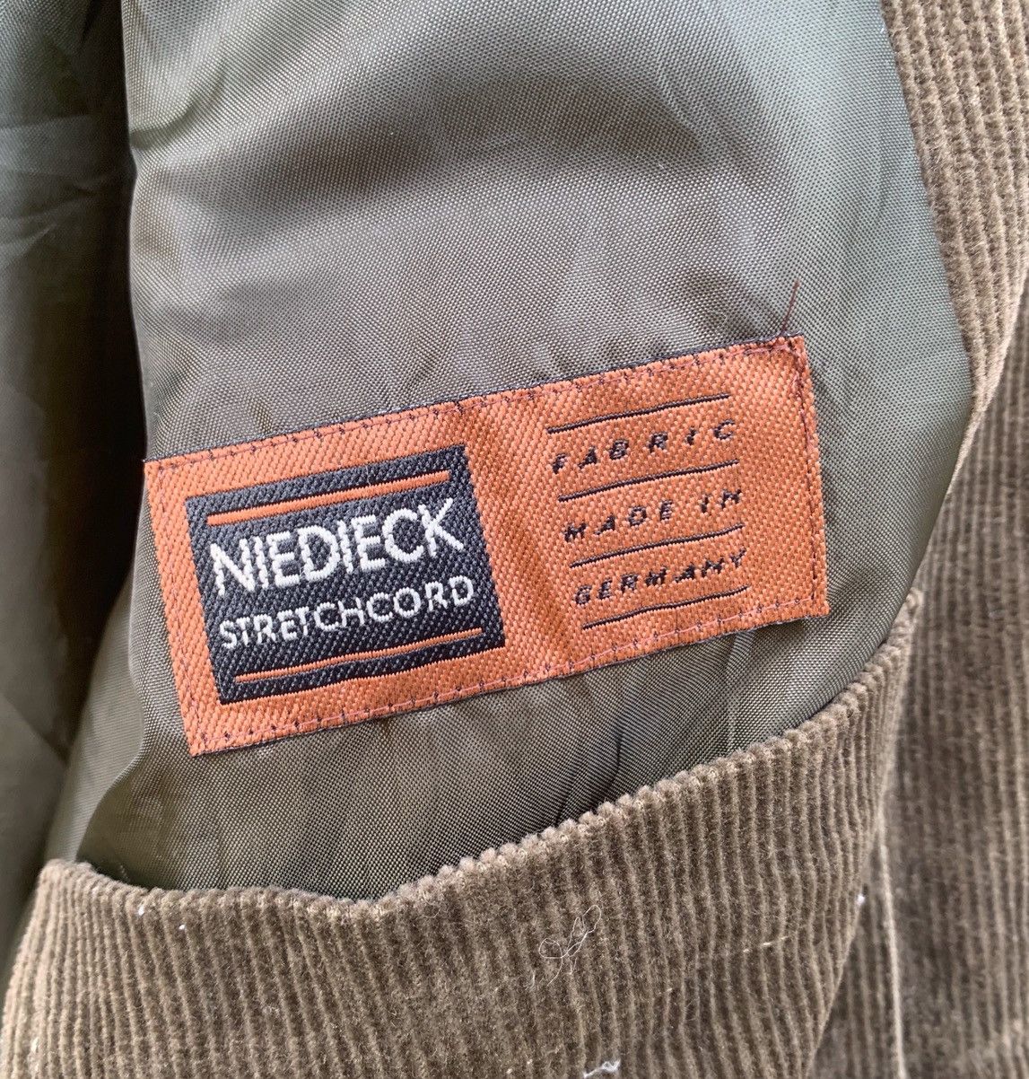Japanese Brand NIEDIECK STRETCHCORD GERMANY CORDUROY ZIPPER JACKET BROWN Size US S / EU 44-46 / 1 - 15 Thumbnail