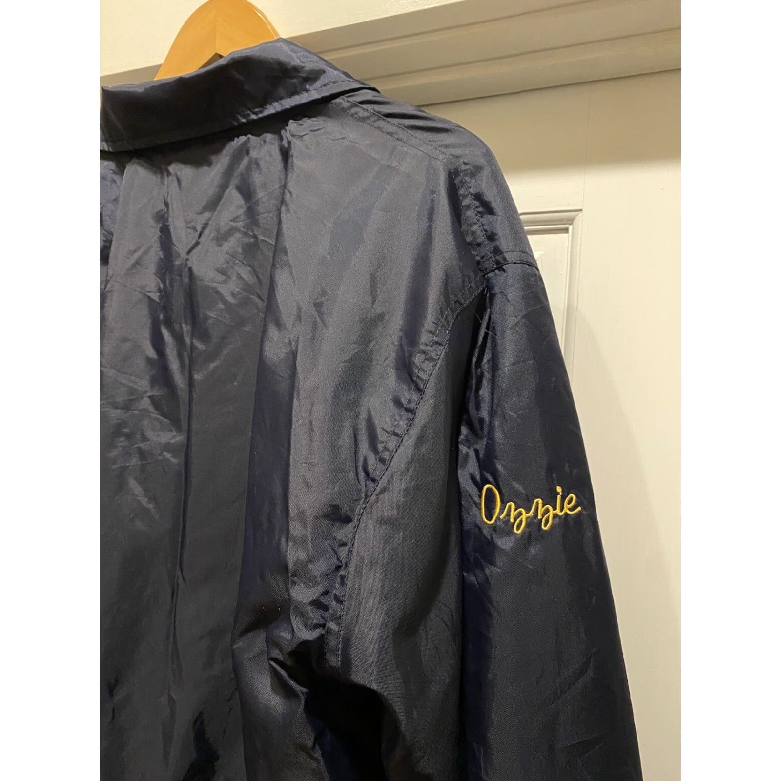 Vintage VINTAGE Game Jacket Rockland #841 F.O.E. Blue Snap XL Coach Jacket Windbreaker Workwear Mens L Blue Snap Size US L / EU 52-54 / 3 - 3 Thumbnail