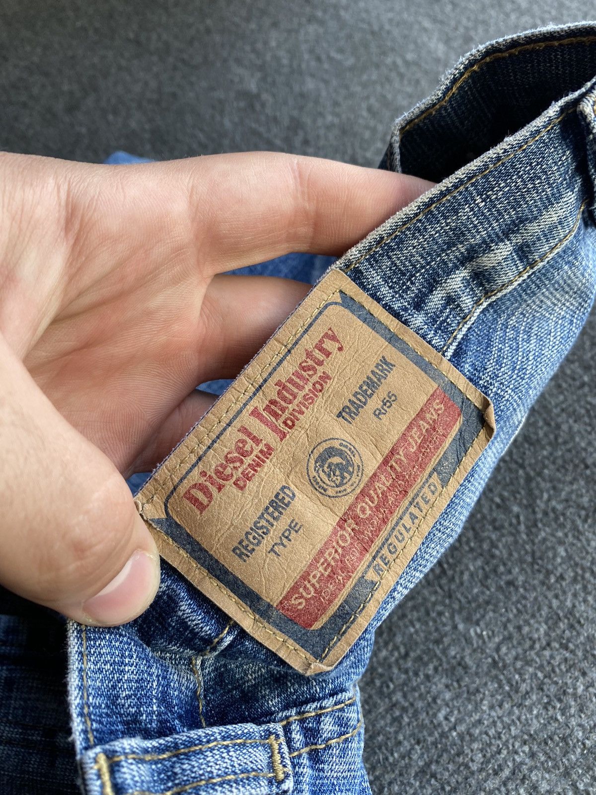 Diesel 🔥Opium Punk Diesel Blue denim jeans mens 33 bootcut goth Size US 33 - 5 Thumbnail
