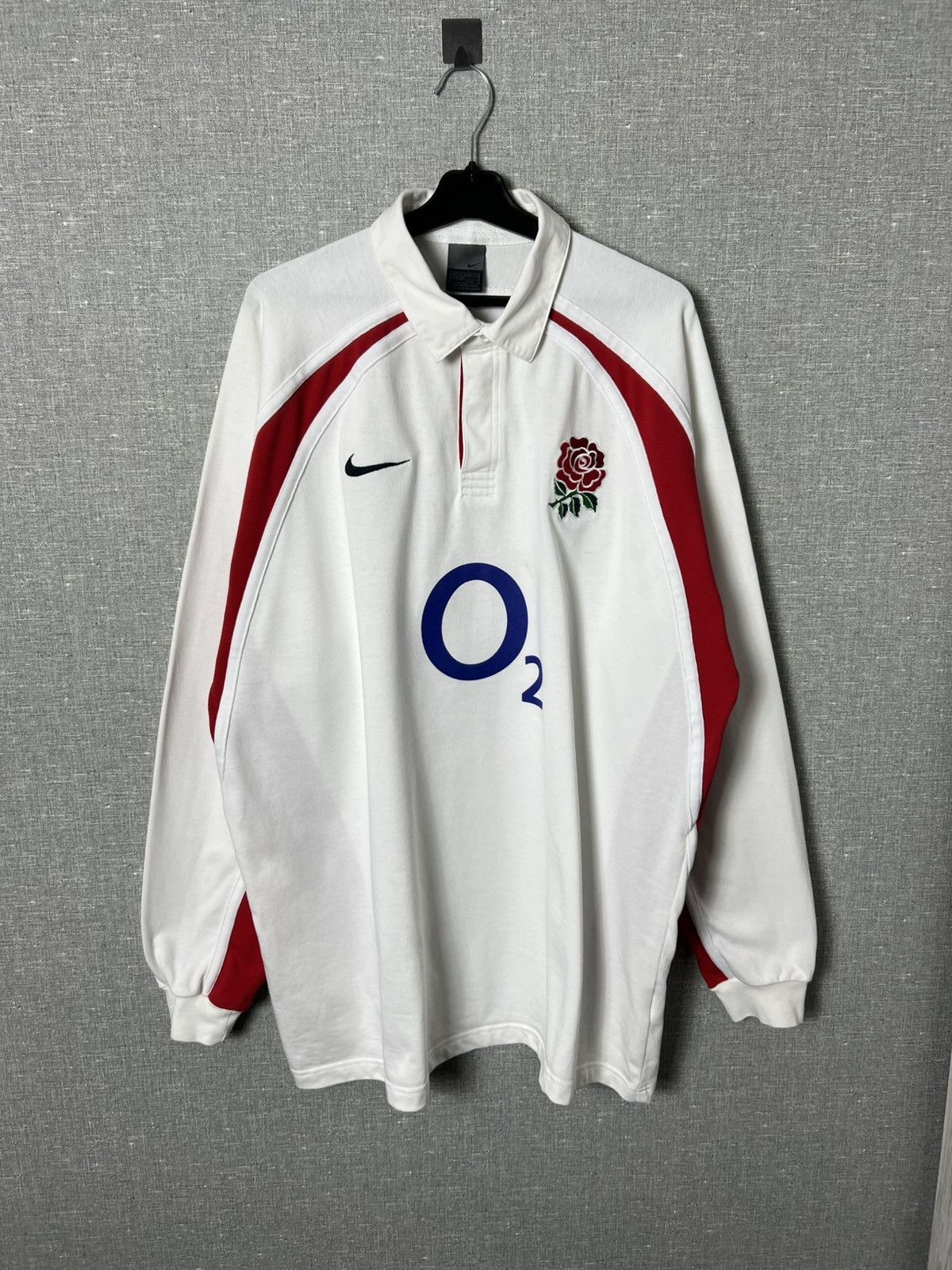 Nike Vintage Nike England Rugby World Cup 2003 Long Sleeve Jersey Size US XXL / EU 58 / 5 - 4 Thumbnail