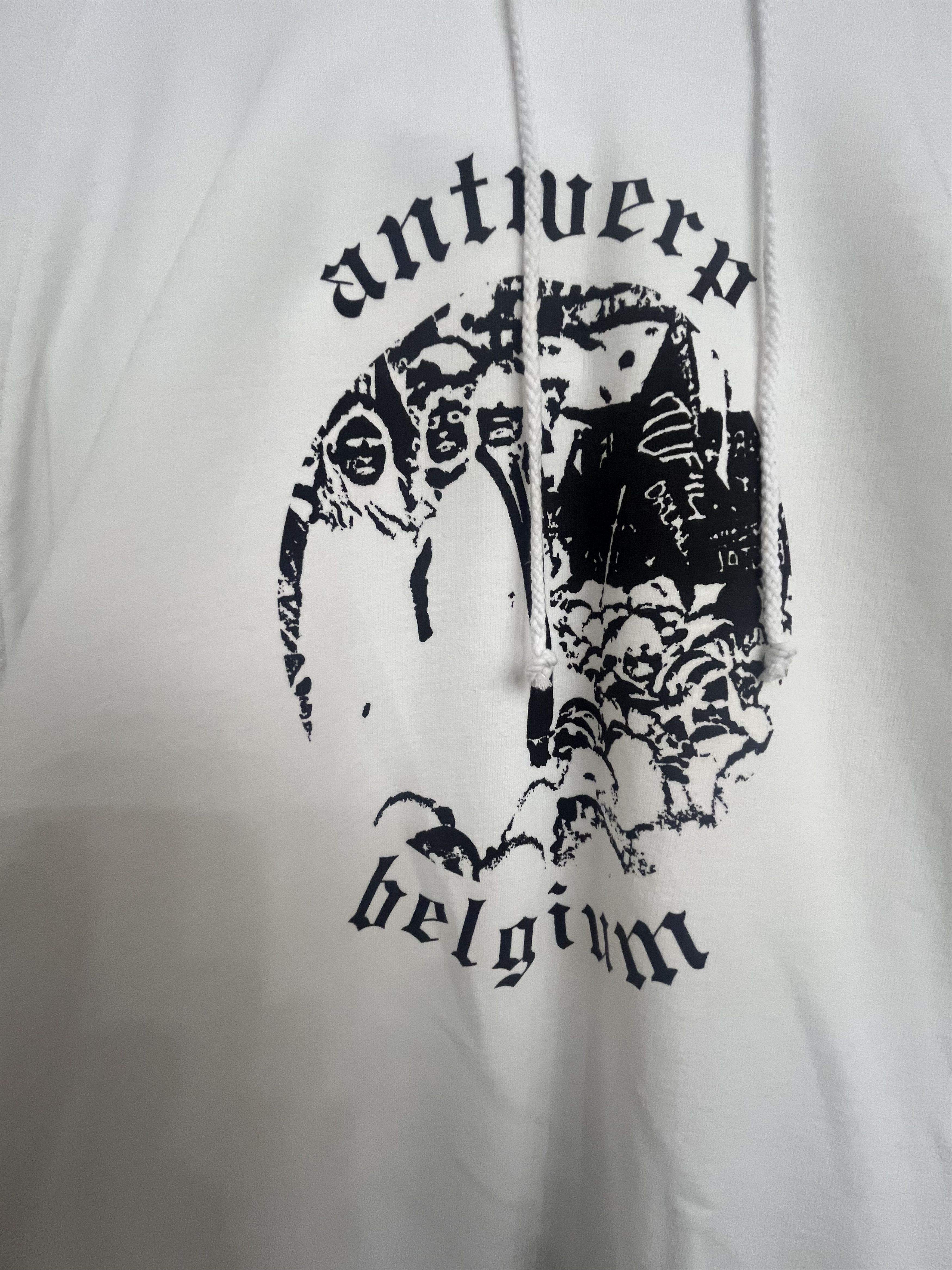 Raf Simons Raf Simons Antwerp Hoodie – Redux – Rare White – Deadstock Size US M / EU 48-50 / 2 - 2 Thumbnail