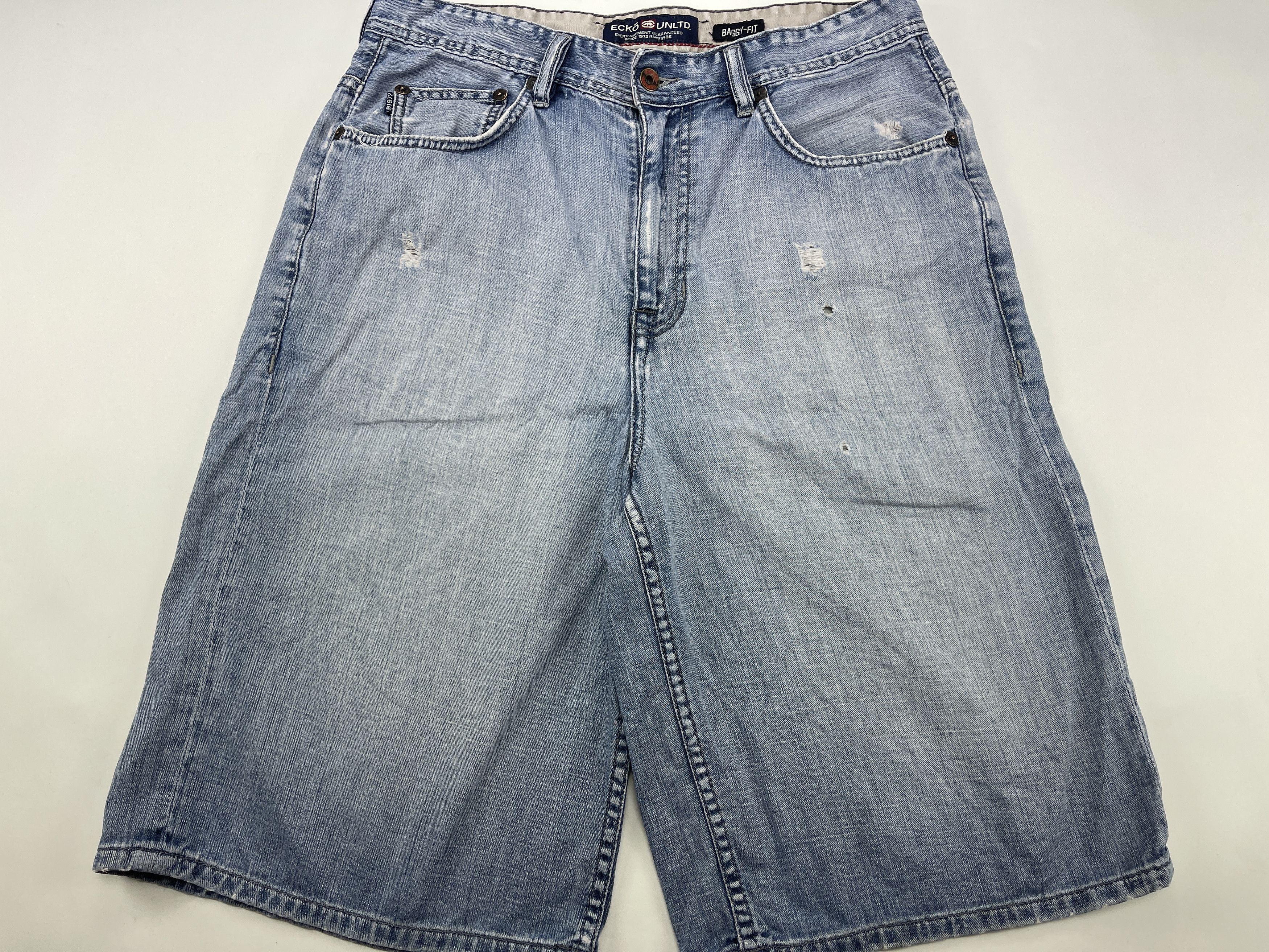 Ecko Unltd. Ecko Unltd jeans shorts, vintage baggy 90s hip-hop Y2K 32 Size US 32 / EU 48 - 2 Thumbnail