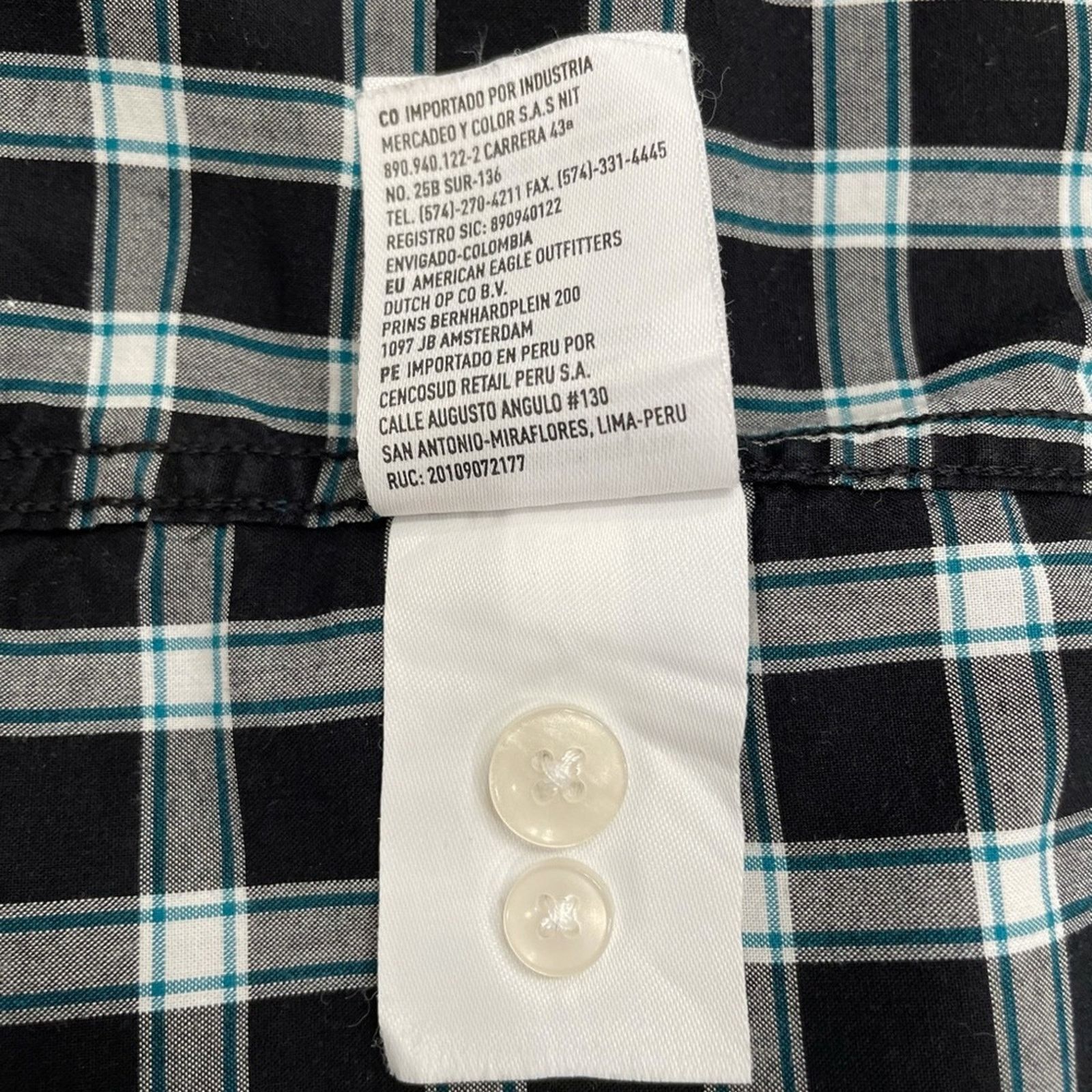 American Eagle Outfitters American Eagle Outfitters Plaid Poplin Button Down Shirt XS Size US XS / EU 42 / 0 - 6 Thumbnail